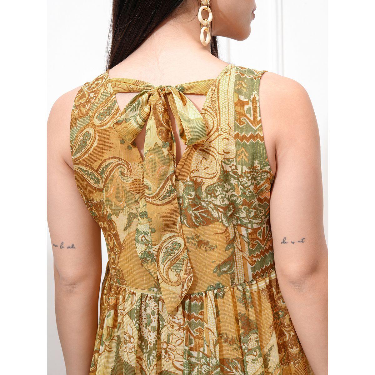 فستان طويل مطبع بالكامل بحافة واسعة-women-clothing-ethnicwear-dresses-image-6