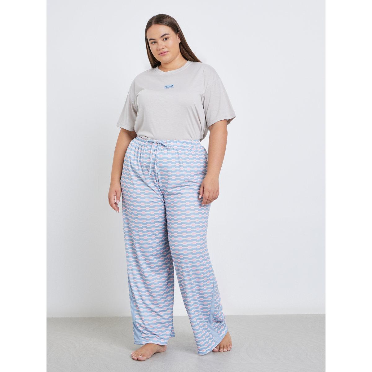 طقم من بنطال بيجاما وتيشيرت بمقاس كبير-women-clothing-plussize-nightwear-nightwearsets-image-5