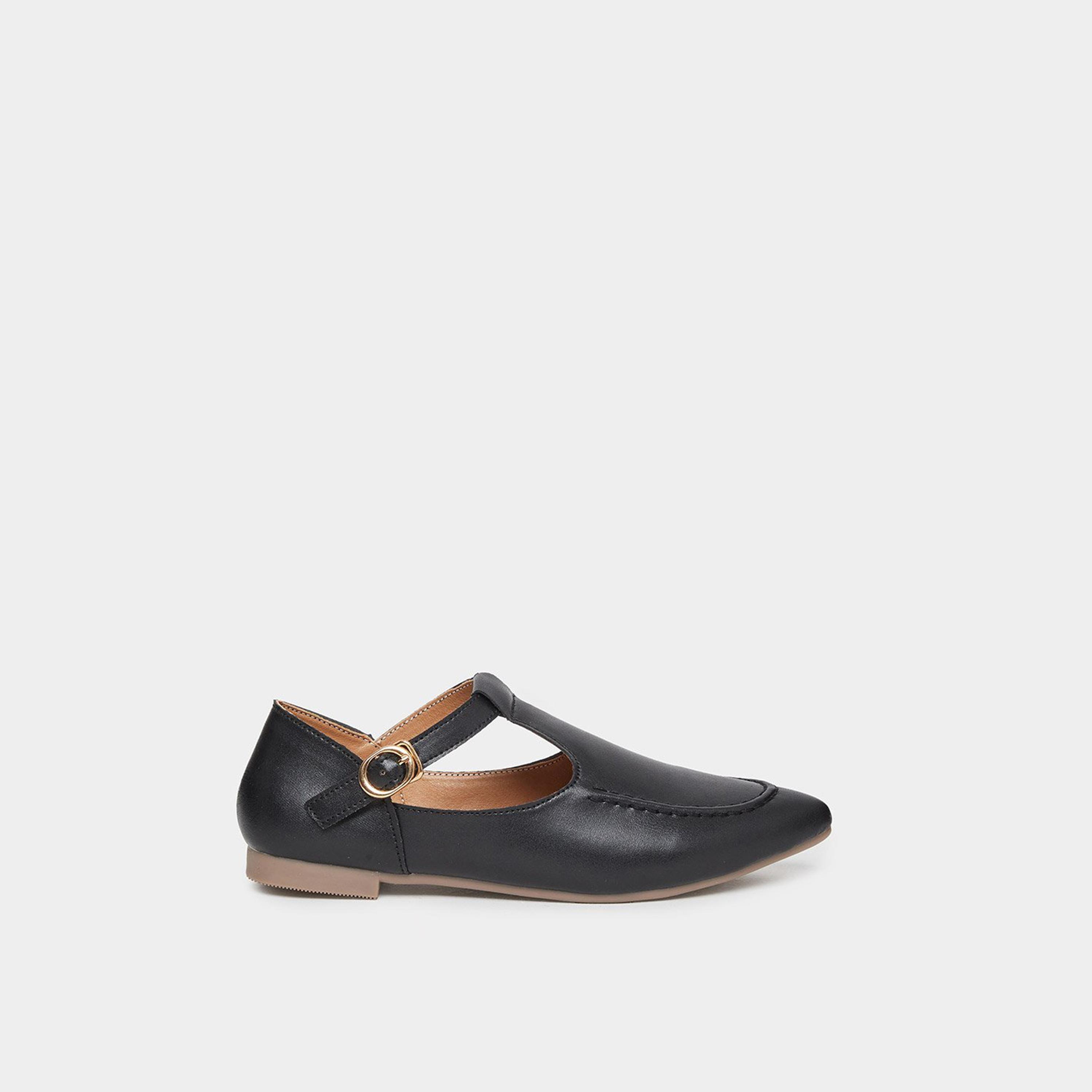 ستايلي - حذاء ماري جين أسود بمقدمة مدببة-women-shoes-ballerinas-image-3