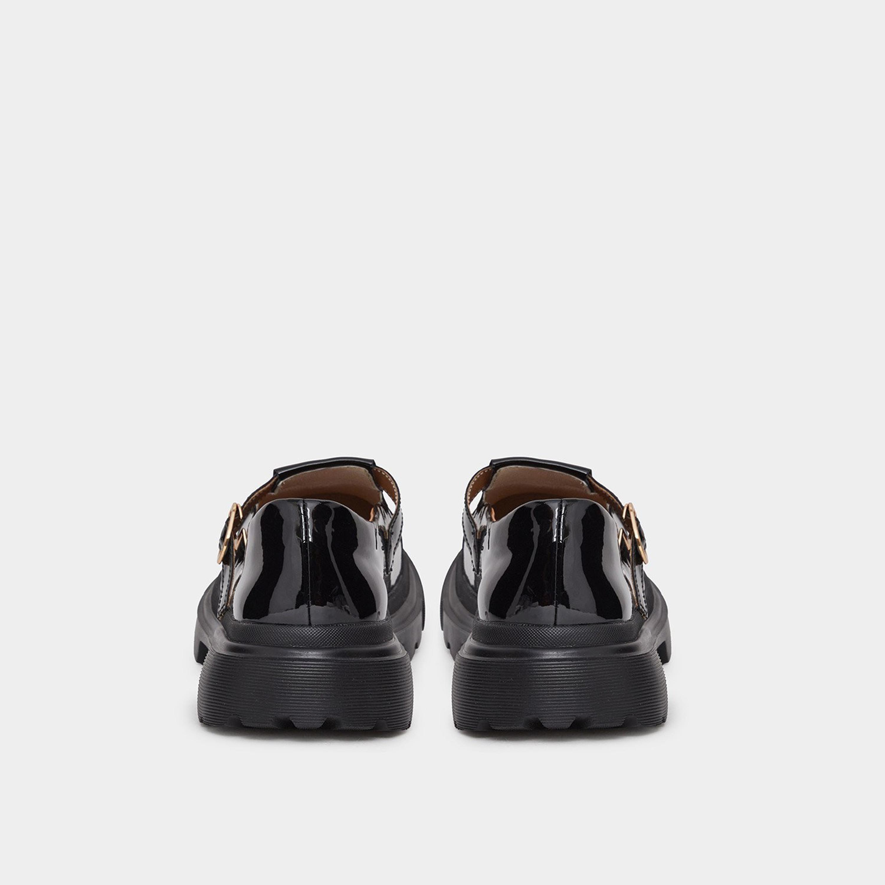 ستايلي - حذاء ماري جين من الجلد الأسود اللامع-women-shoes-flats-loafers-image-5