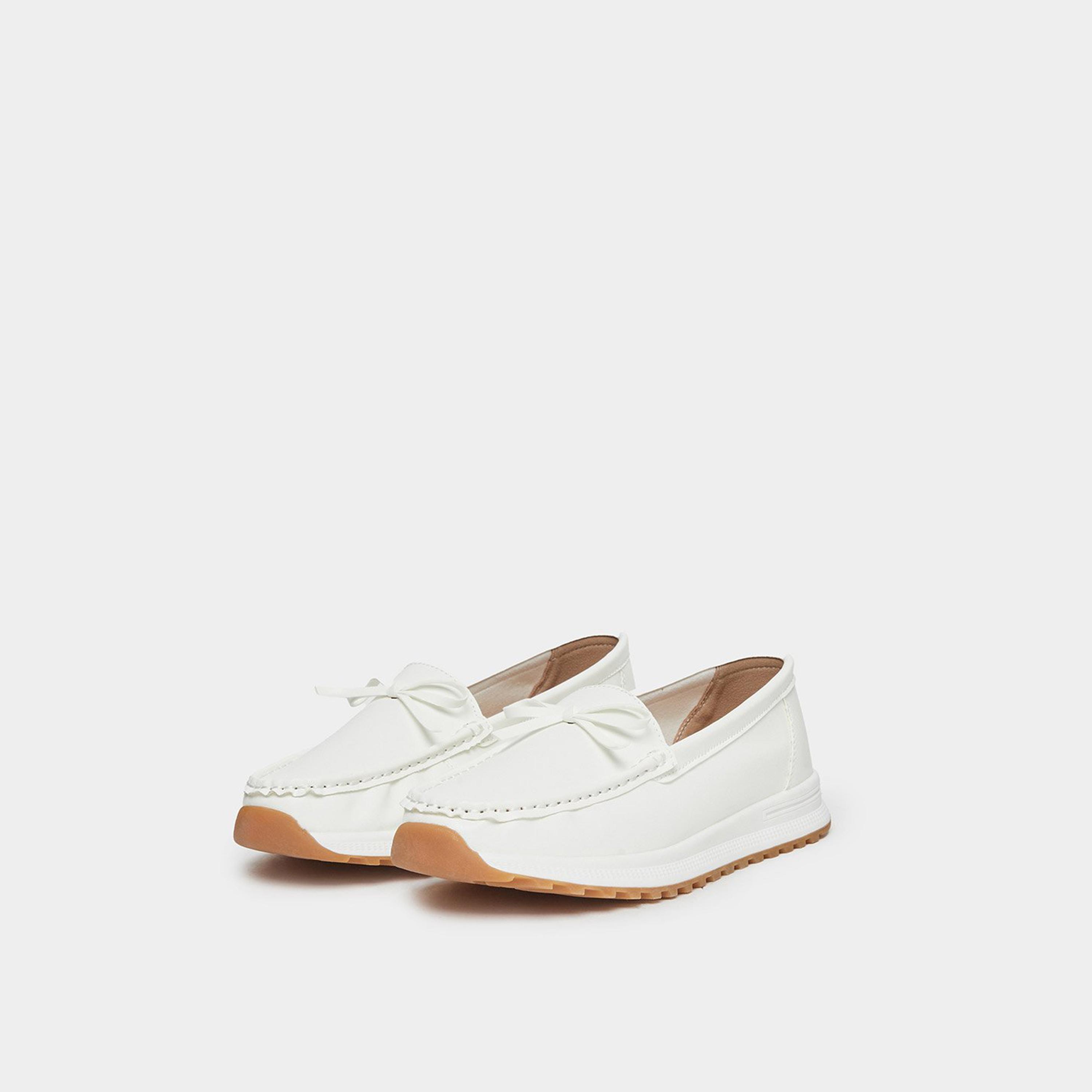 Styli Women Casual Loafers with Bow Detail-women-shoes-flats-loafers-image-1