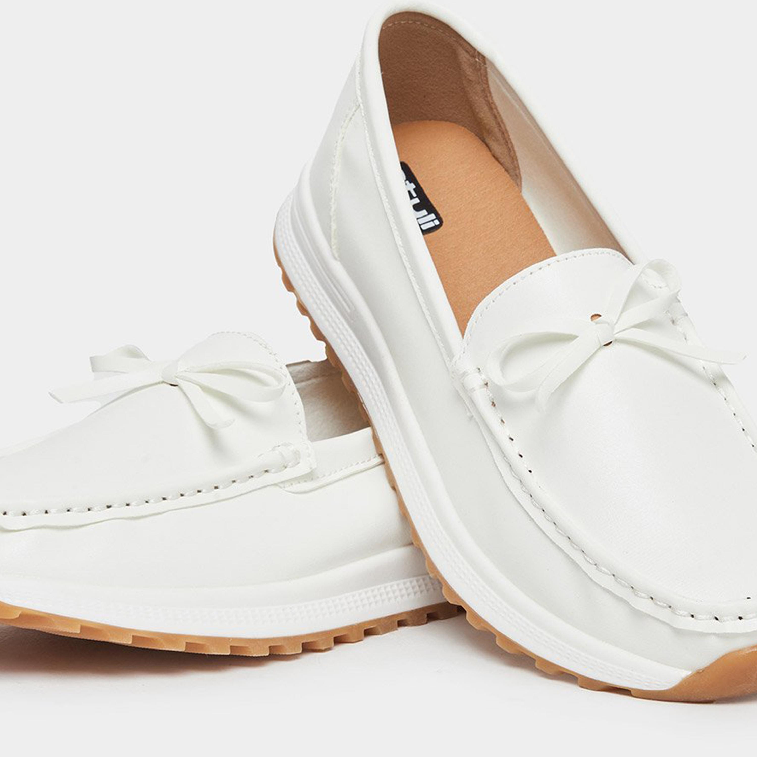 ستايلي - حذاء كاجوال بتفاصيل فيونكة-women-shoes-flats-loafers-image-3