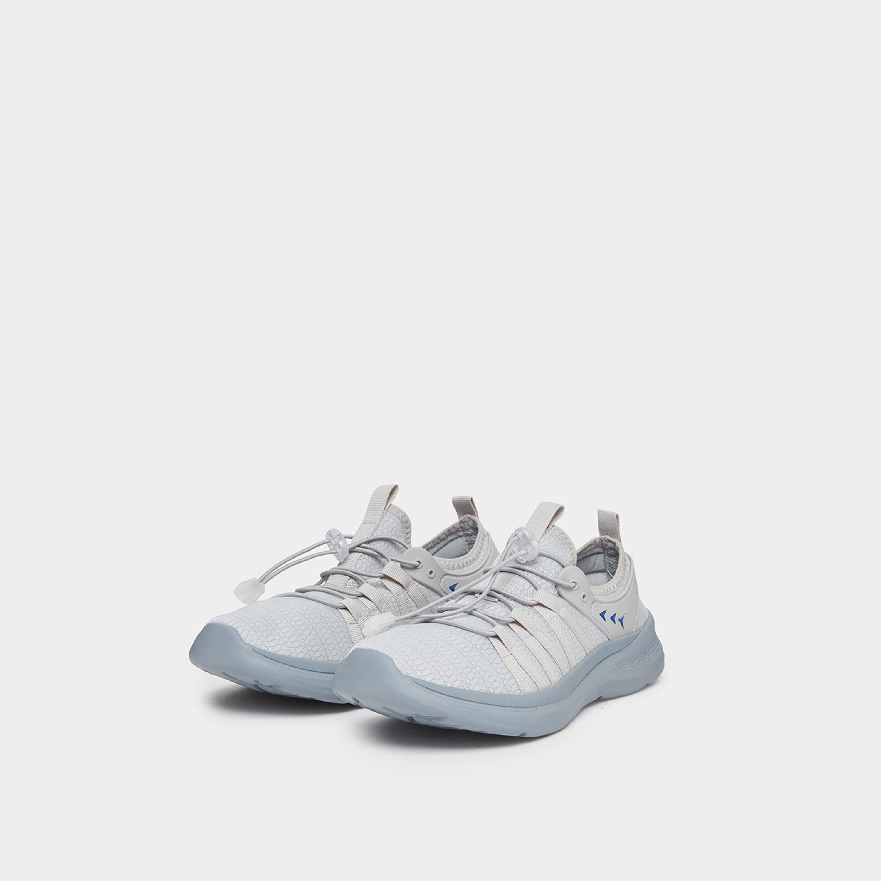 Styli Women Grey Stretch Lace Sneakers-women-shoes-sneakers-image-1