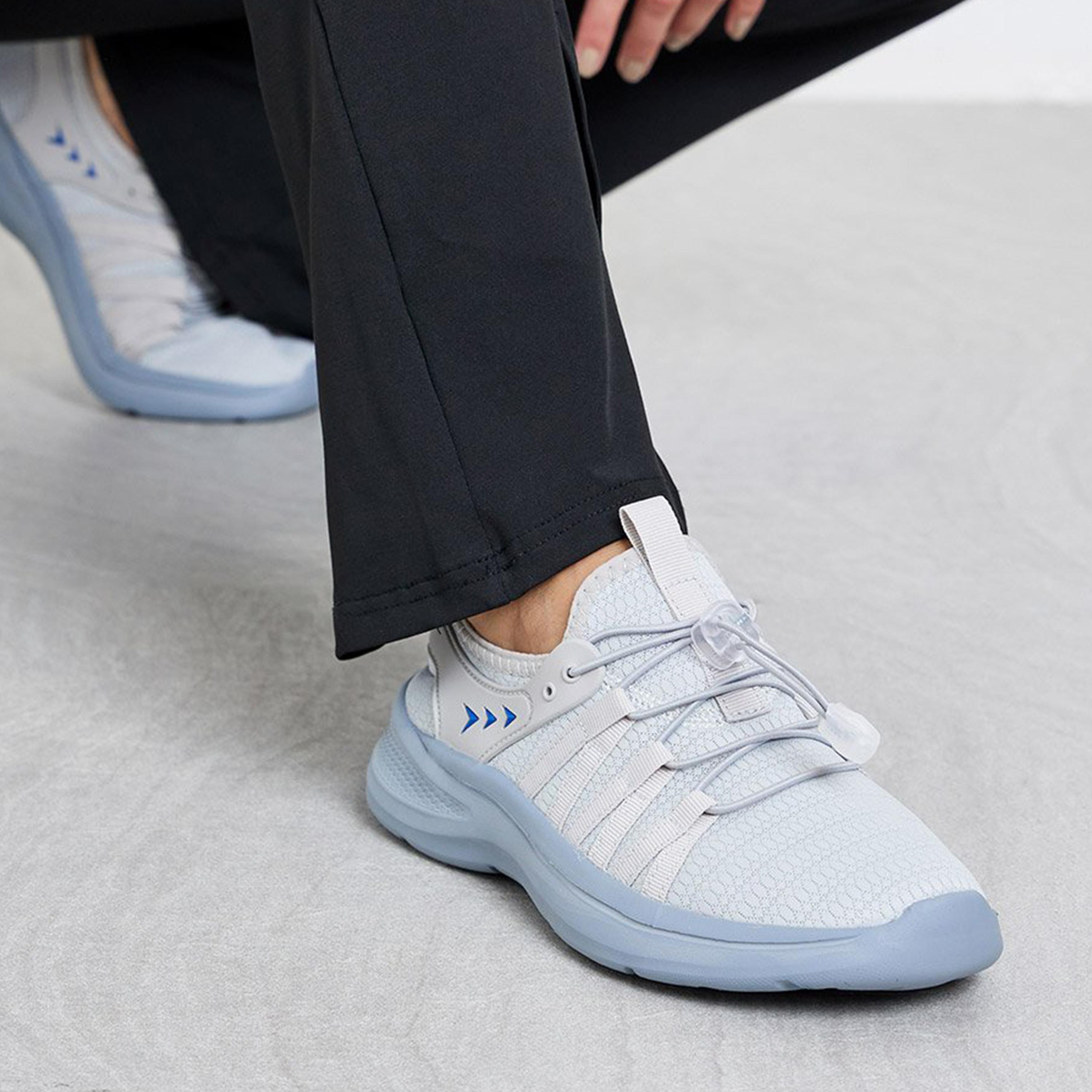 Styli Women Grey Stretch Lace Sneakers-women-shoes-sneakers-image-2