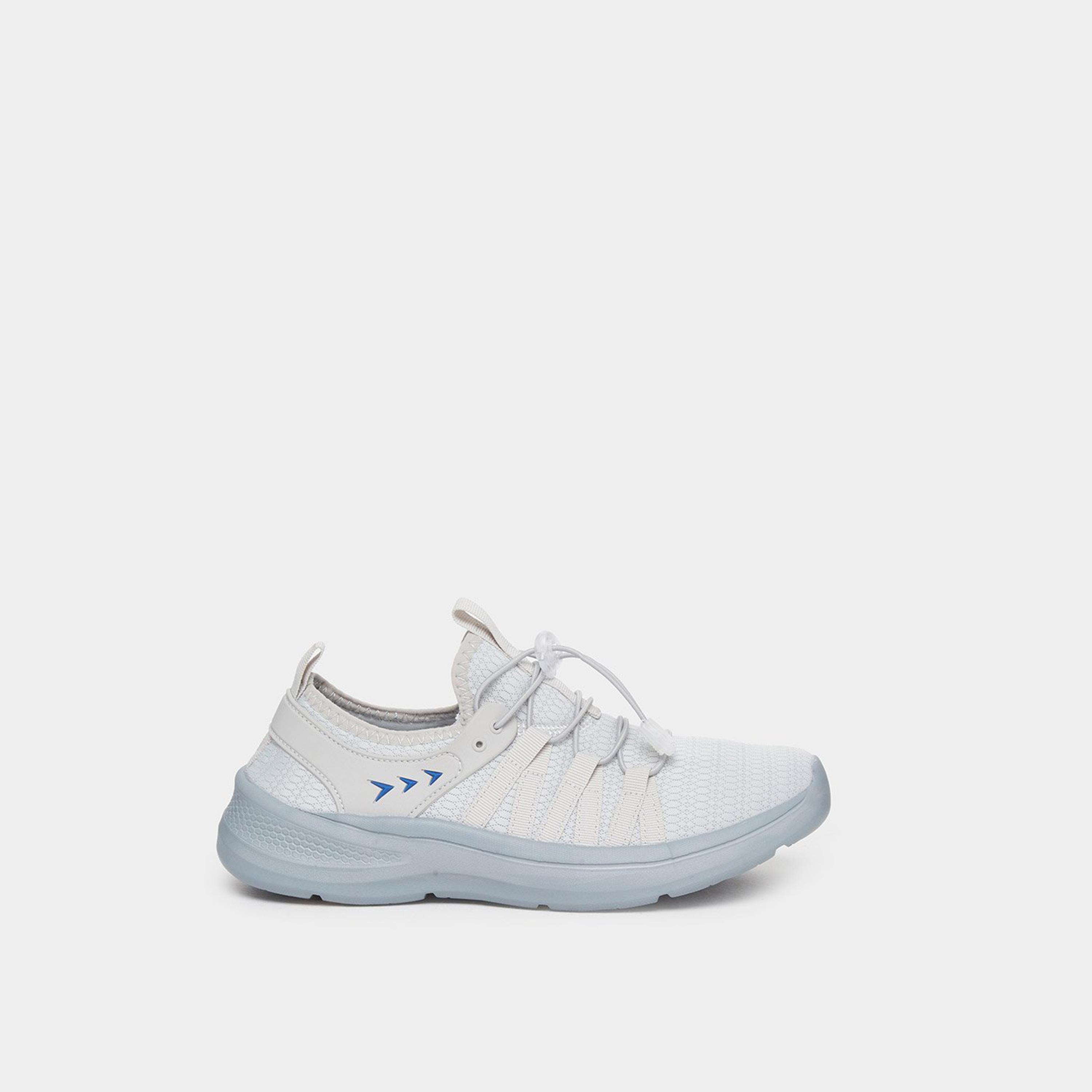 Styli Women Grey Stretch Lace Sneakers-women-shoes-sneakers-image-3