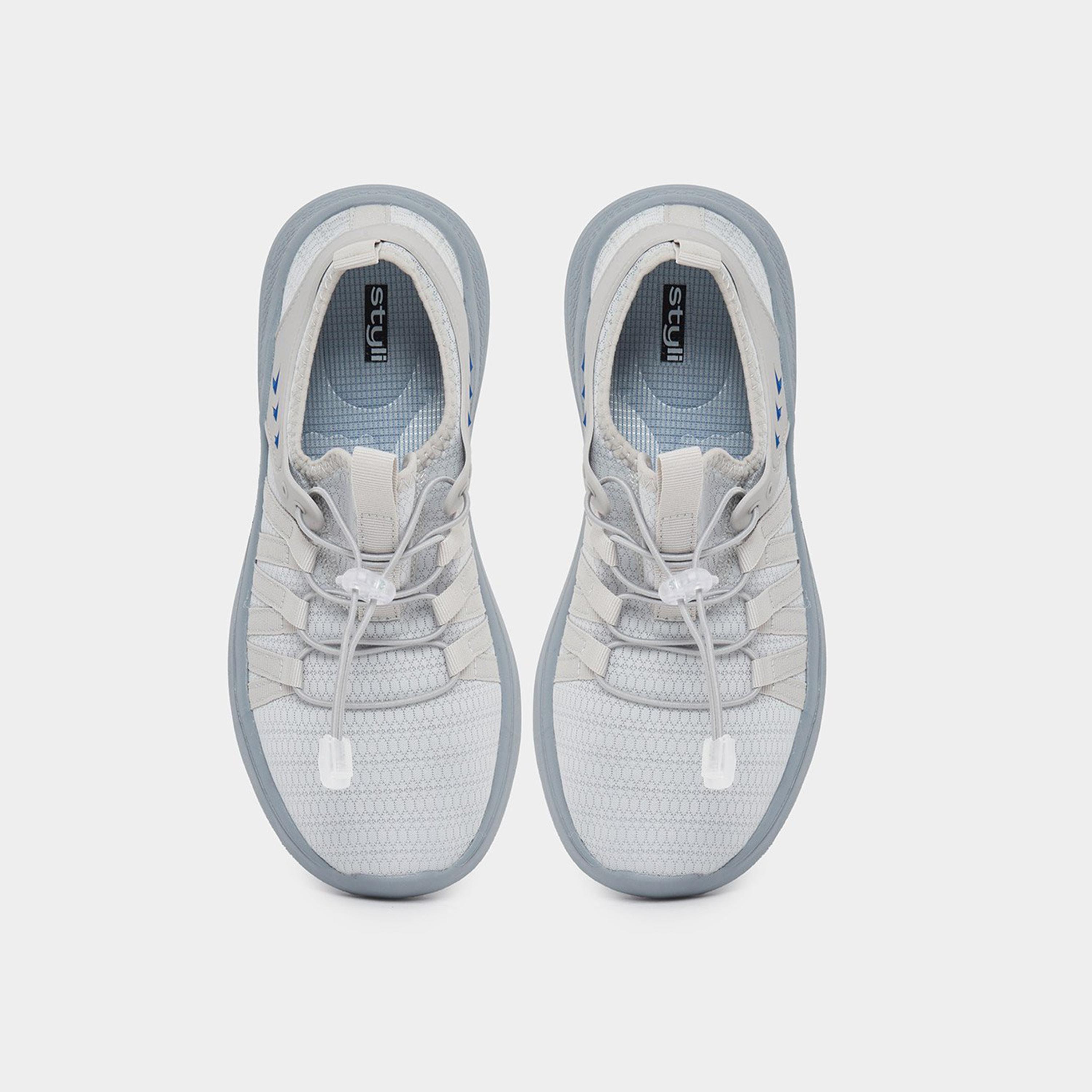 Styli Women Grey Stretch Lace Sneakers-women-shoes-sneakers-image-6