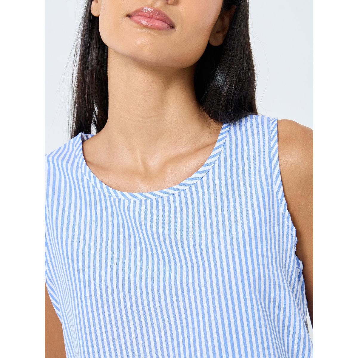 طقم من بنطال بيجاما وتيشيرت كت مخطط-women-clothing-nightwear-pyjamas-longsets-image-4