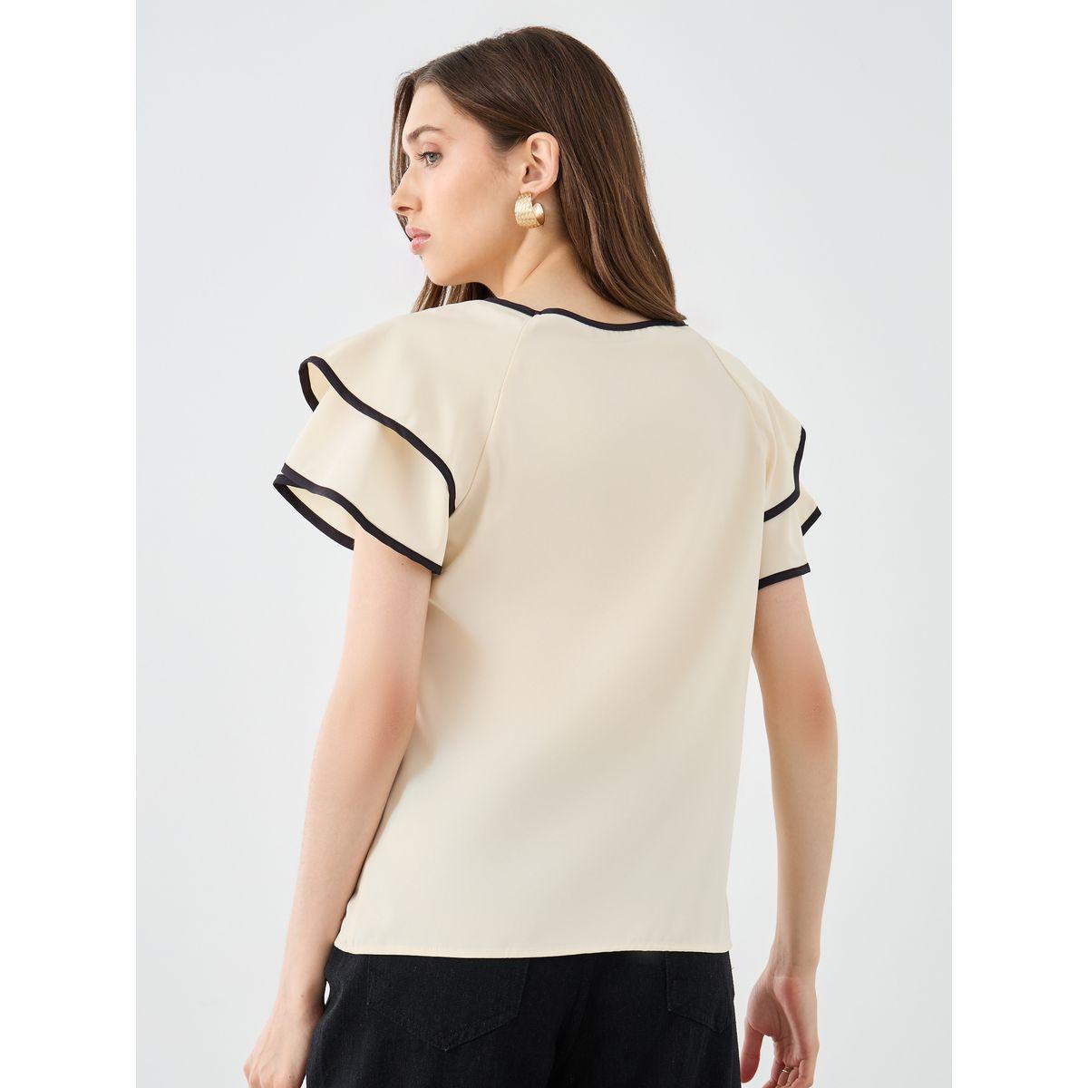 Styli Women Frill Layered Sleeve Blouse-women-clothing-shirtsandblouses-blouses-image-4