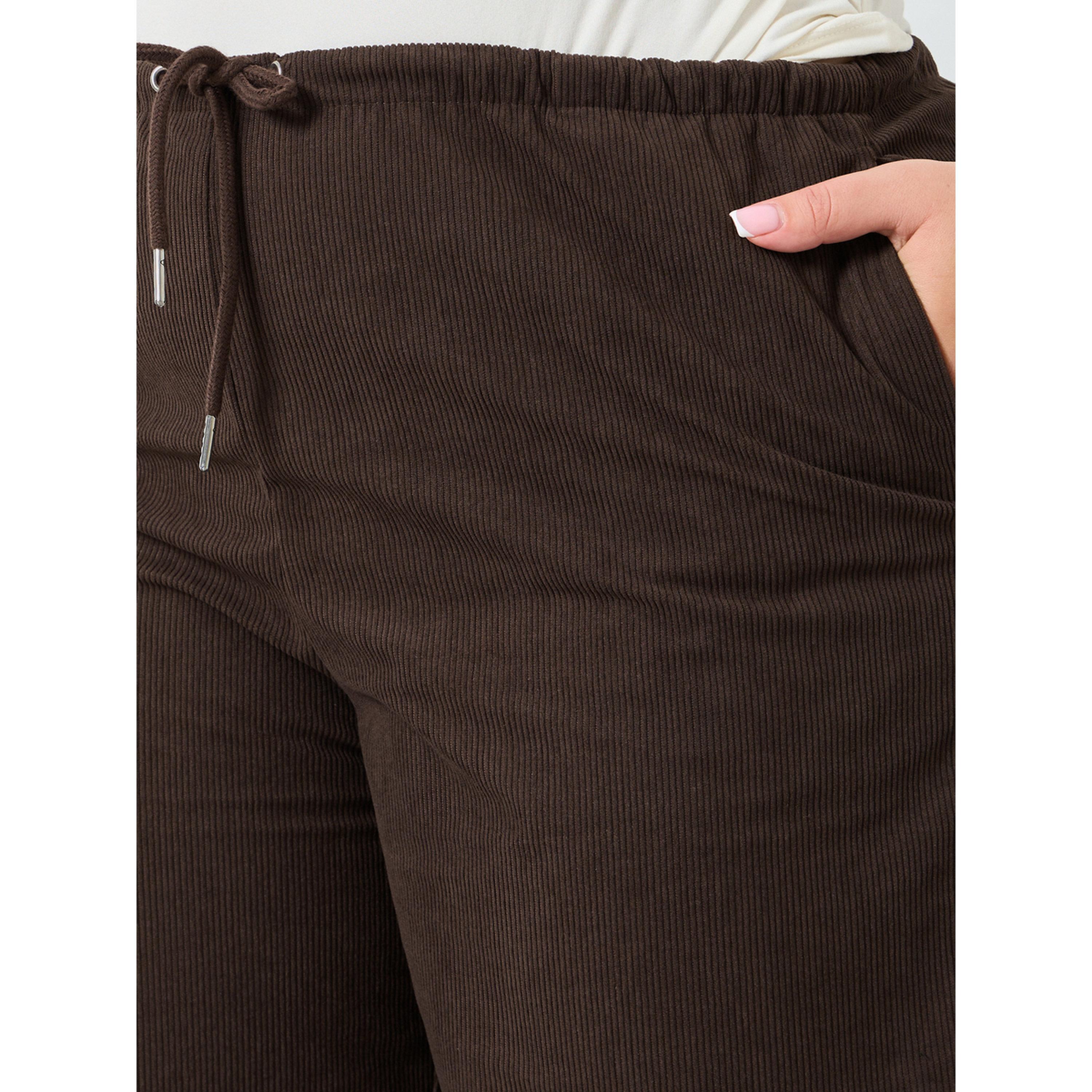 بنطال واسع الأرجل بمقاس كبير للنساء-women-clothing-bottoms-joggers-image-4