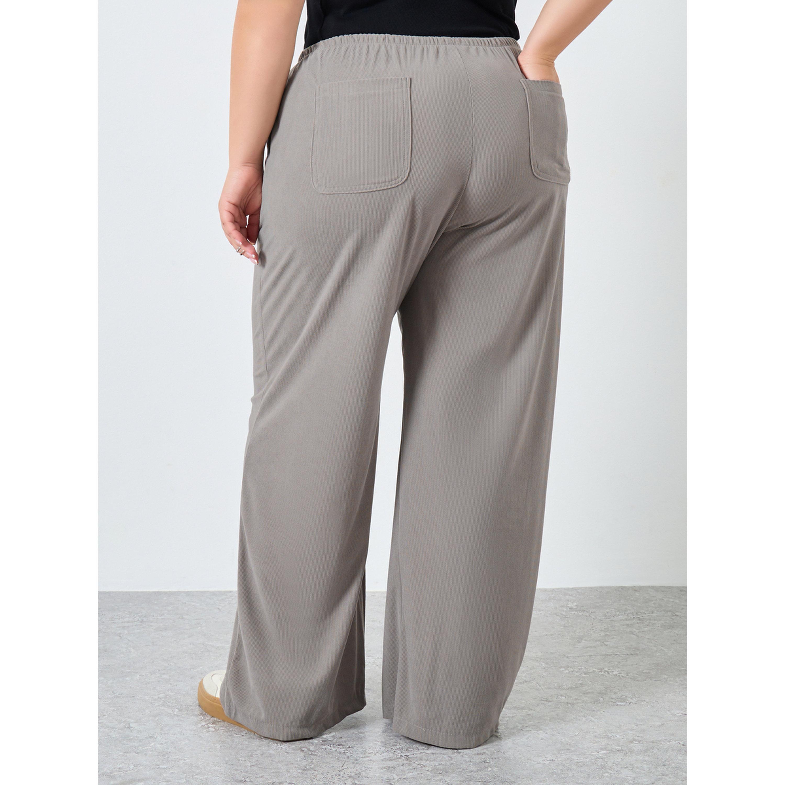 بنطال واسع الأرجل بمقاس كبير للنساء-women-clothing-bottoms-joggers-image-4