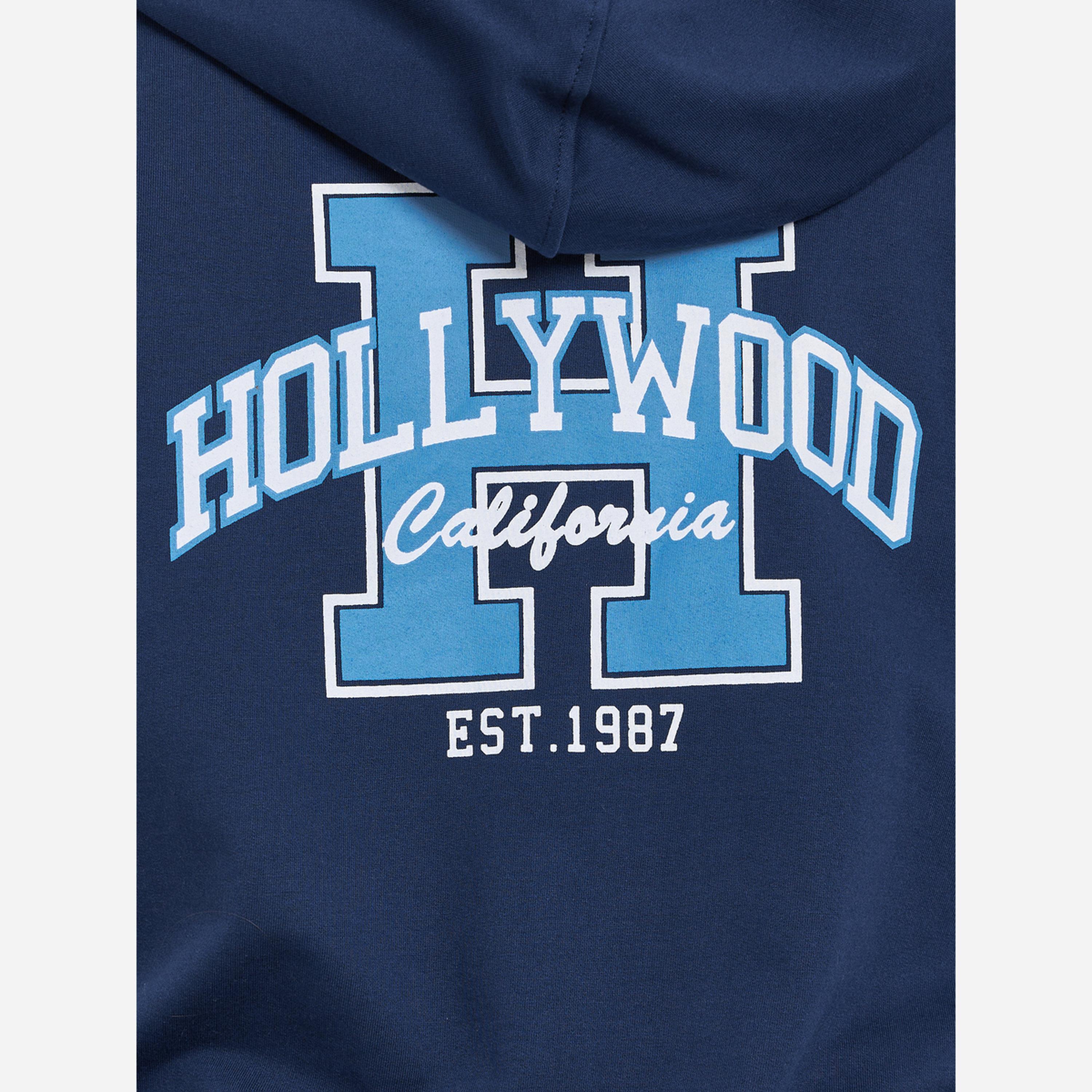 Styli Plus Size Navy Blue Graphic Printed Hoodie-women-clothing-hoodiesandsweatshirts-hoodies-image-4