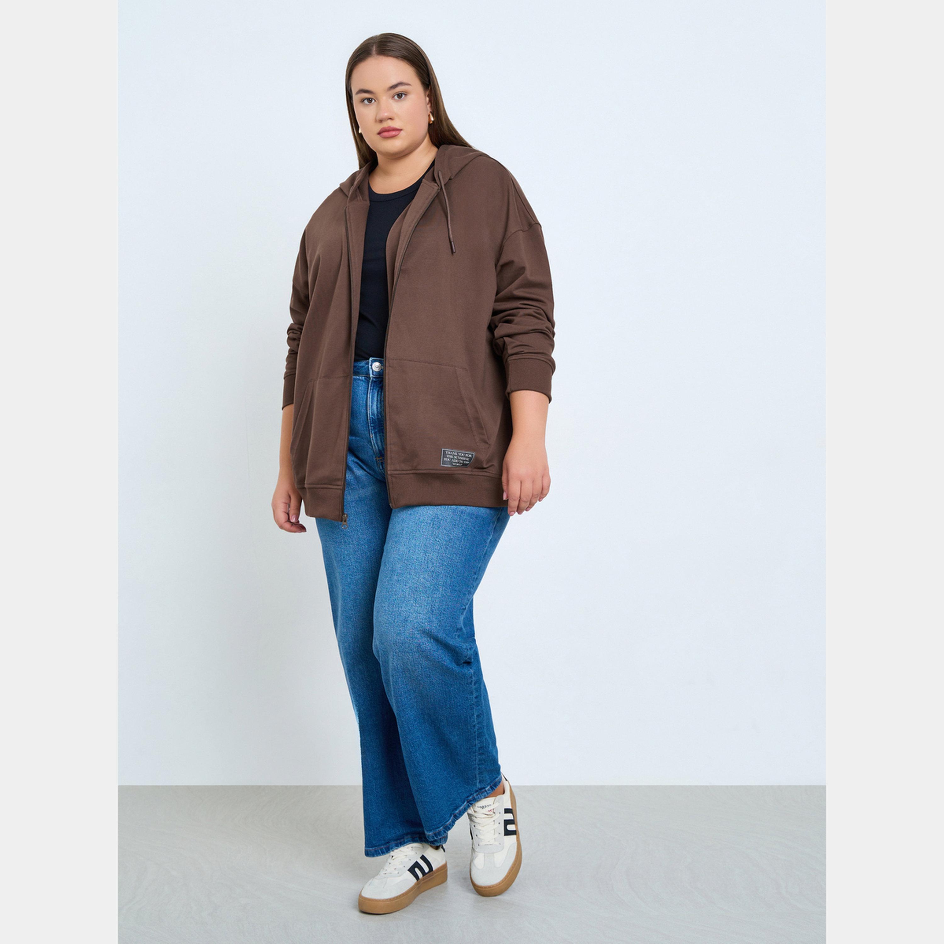 Styli Plus Size Oversized Longline Hoodie-women-winterwear-hoodiesandsweatshirts-hoodies-image-2