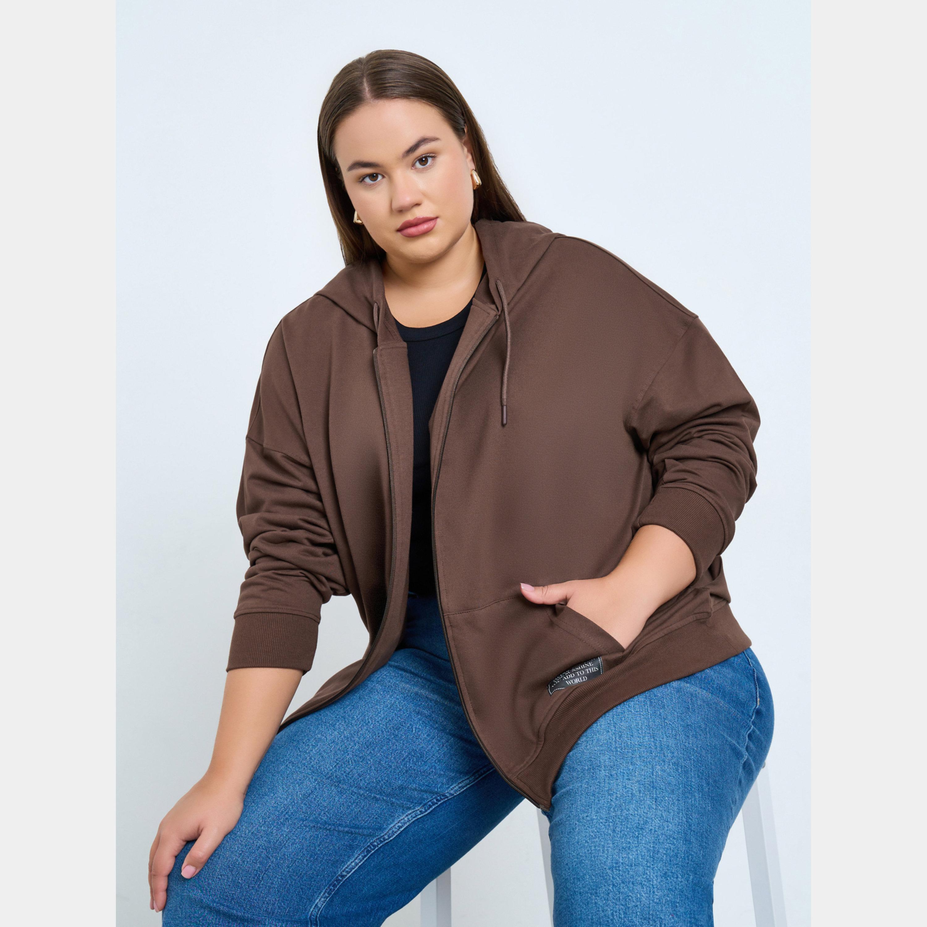 Styli Plus Size Oversized Longline Hoodie-women-winterwear-hoodiesandsweatshirts-hoodies-image-3