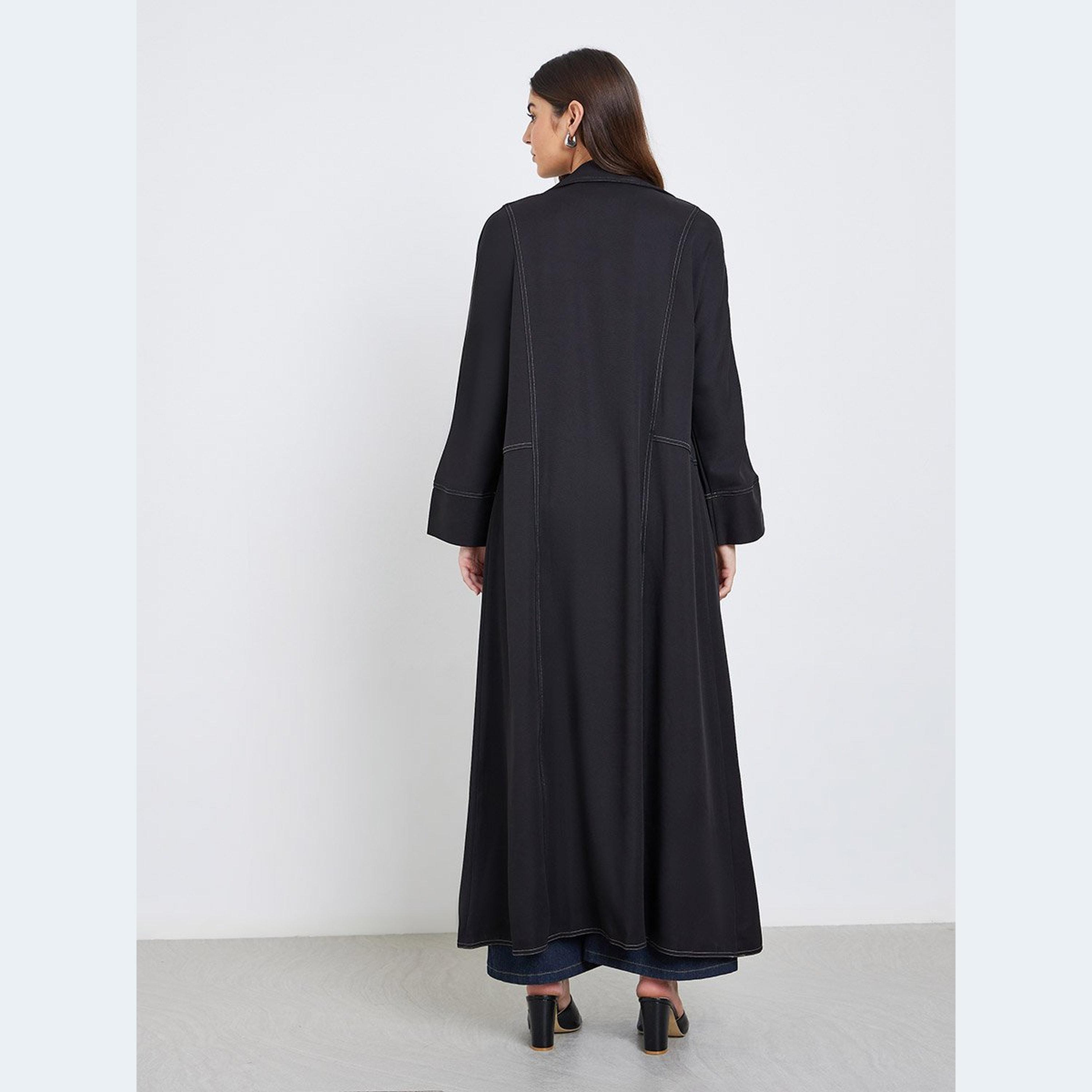Styli Notch Label Double Breasted Abaya-women-arabicclothing-abayas-image-5