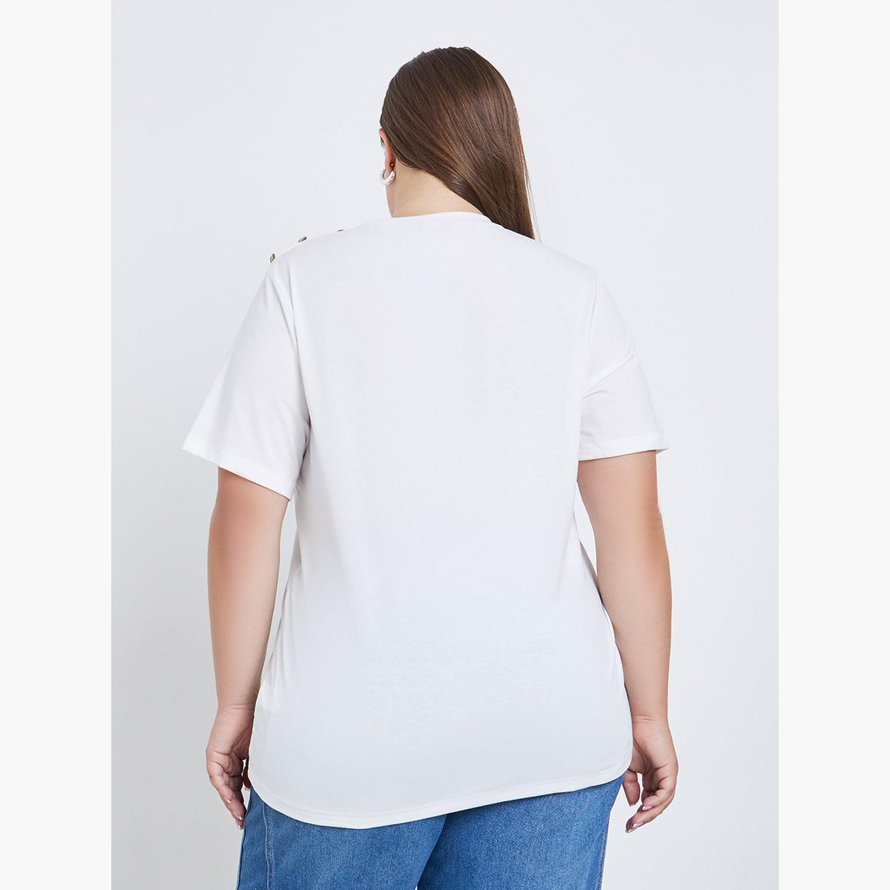Styli Plus Size Shoulder Button T-Shirt-women-clothing-tshirts-image-4