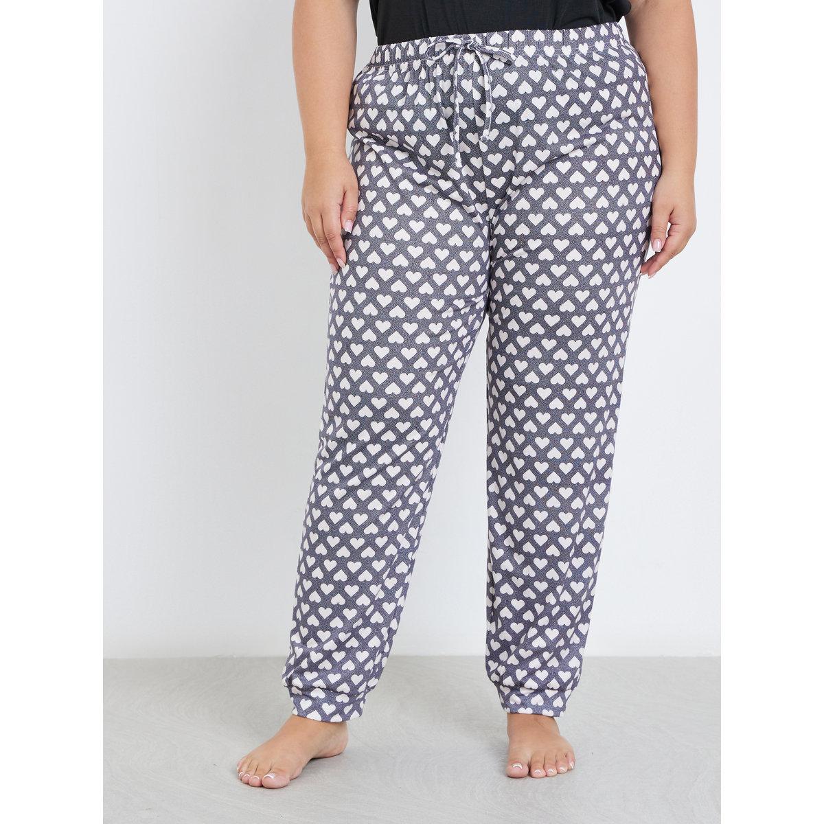 طقم من بنطال بيجاما وتيشيرت بمقاس كبير-women-clothing-nightwear-pyjamas-longsets-image-5
