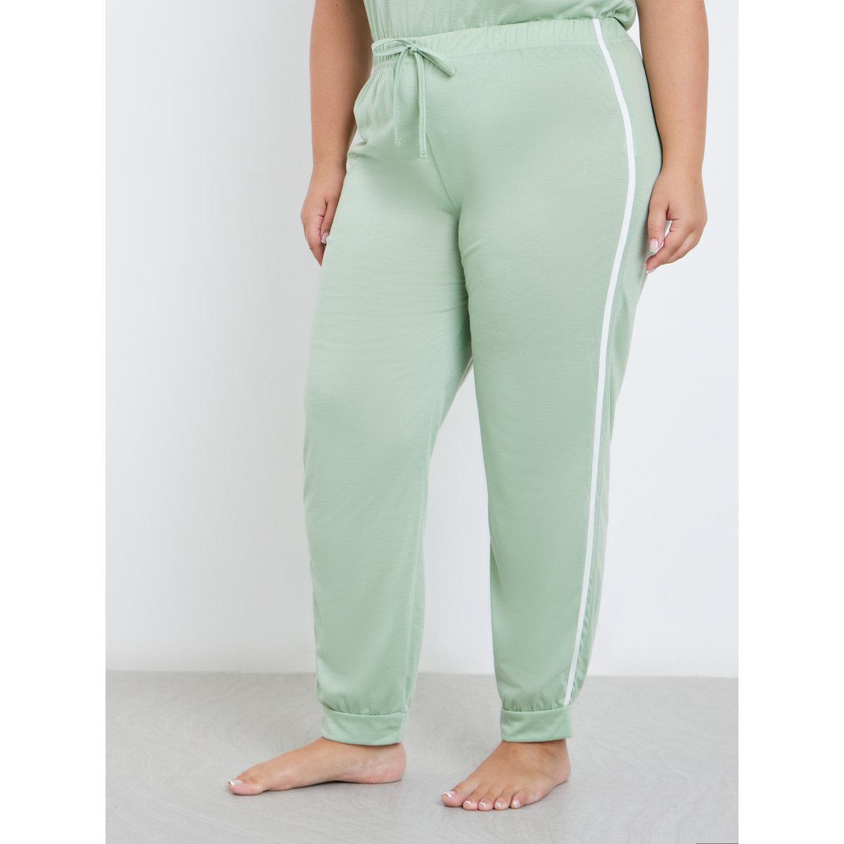 طقم من بنطال بيجاما وتيشيرت بمقاس كبير-women-clothing-nightwear-pyjamas-longsets-image-5