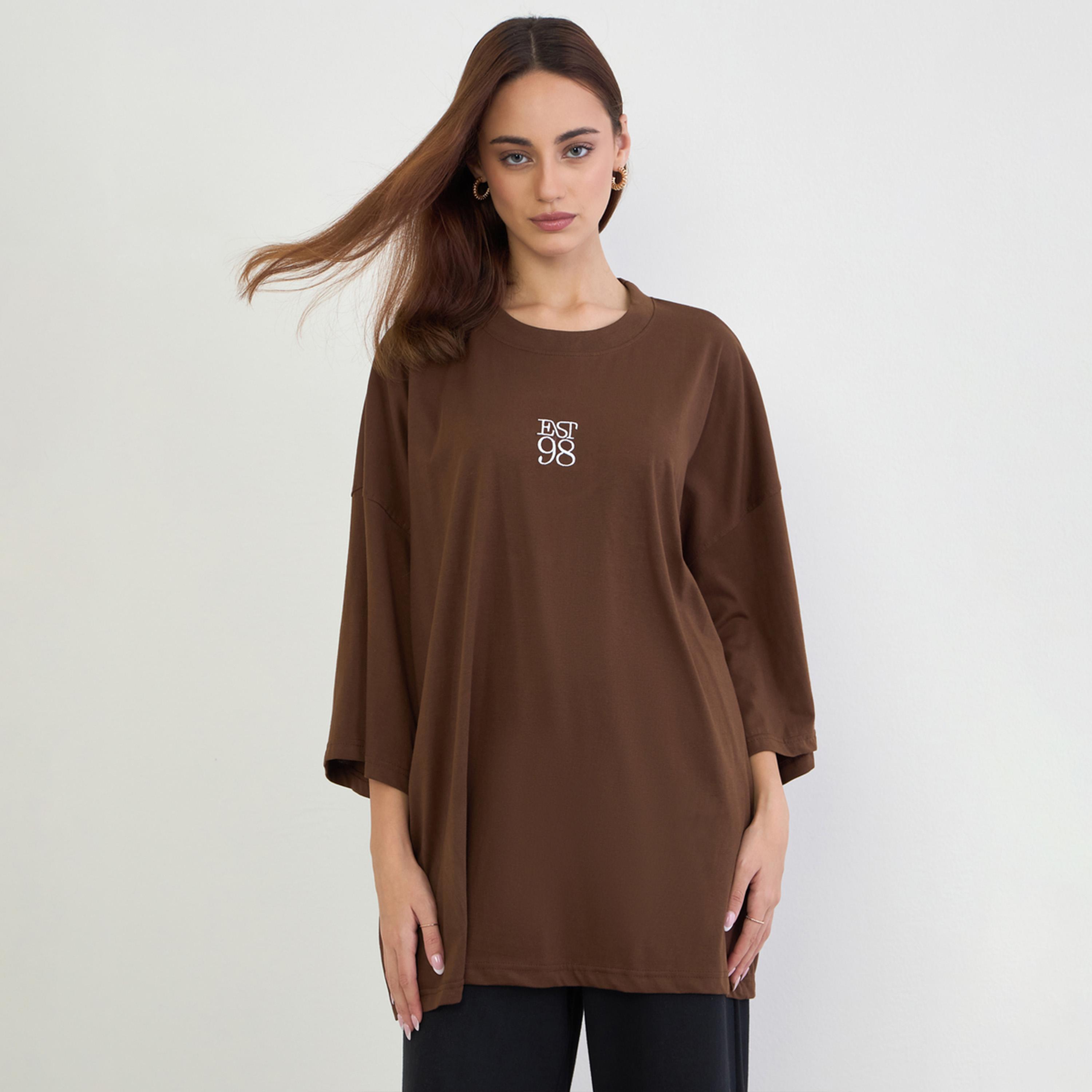 Styli Plus Size Oversized Round Neck T-Shirt-women-clothing-tshirts-image-1