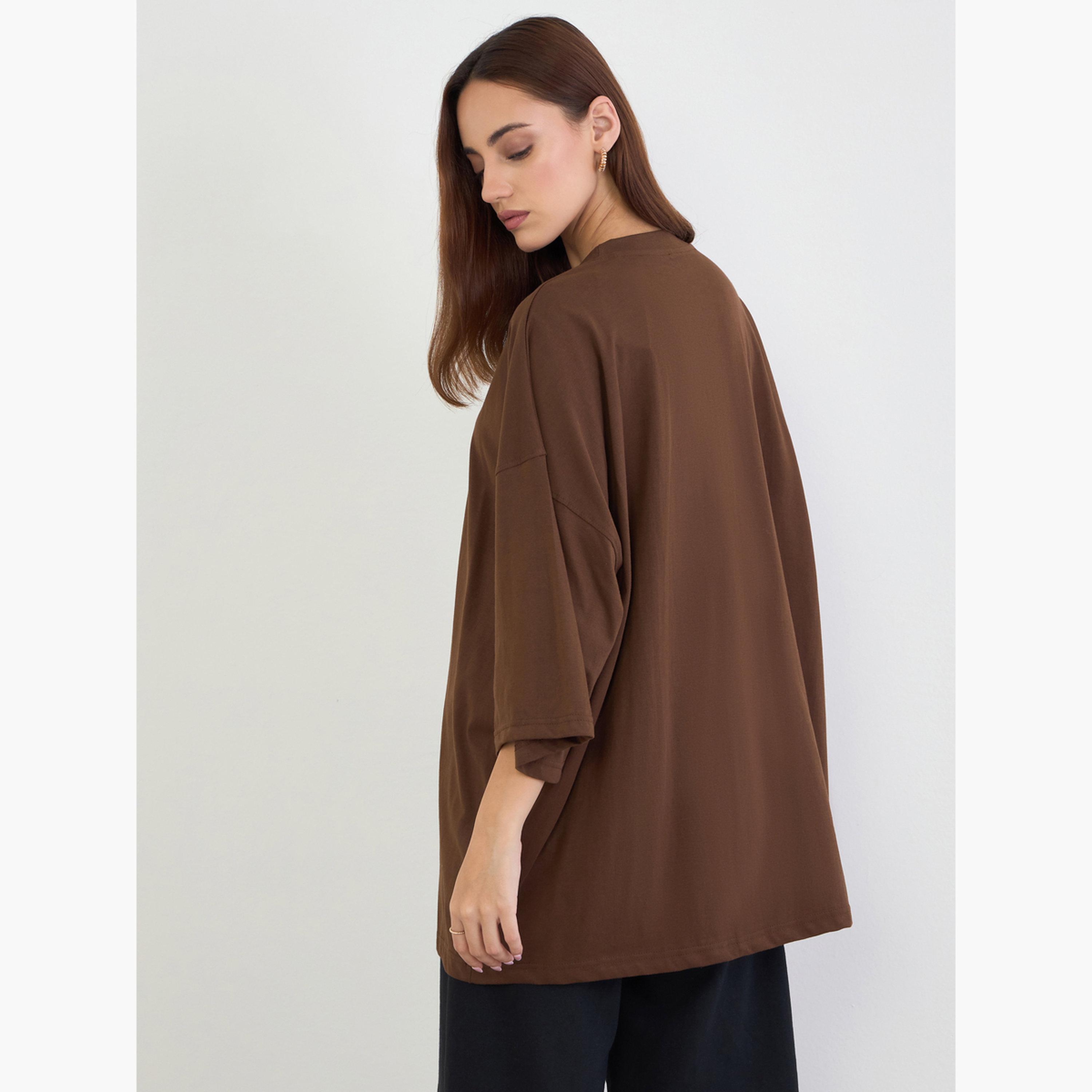 Styli Plus Size Oversized Round Neck T-Shirt-women-clothing-tshirts-image-4