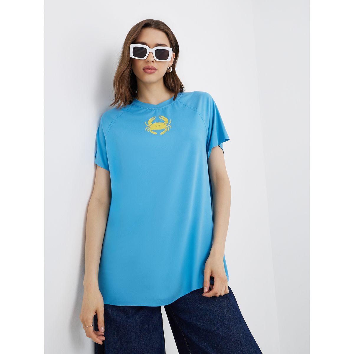 Styli Graphic Print Round Neck Oversized T-Shirt-women-clothing-tshirts-image-1