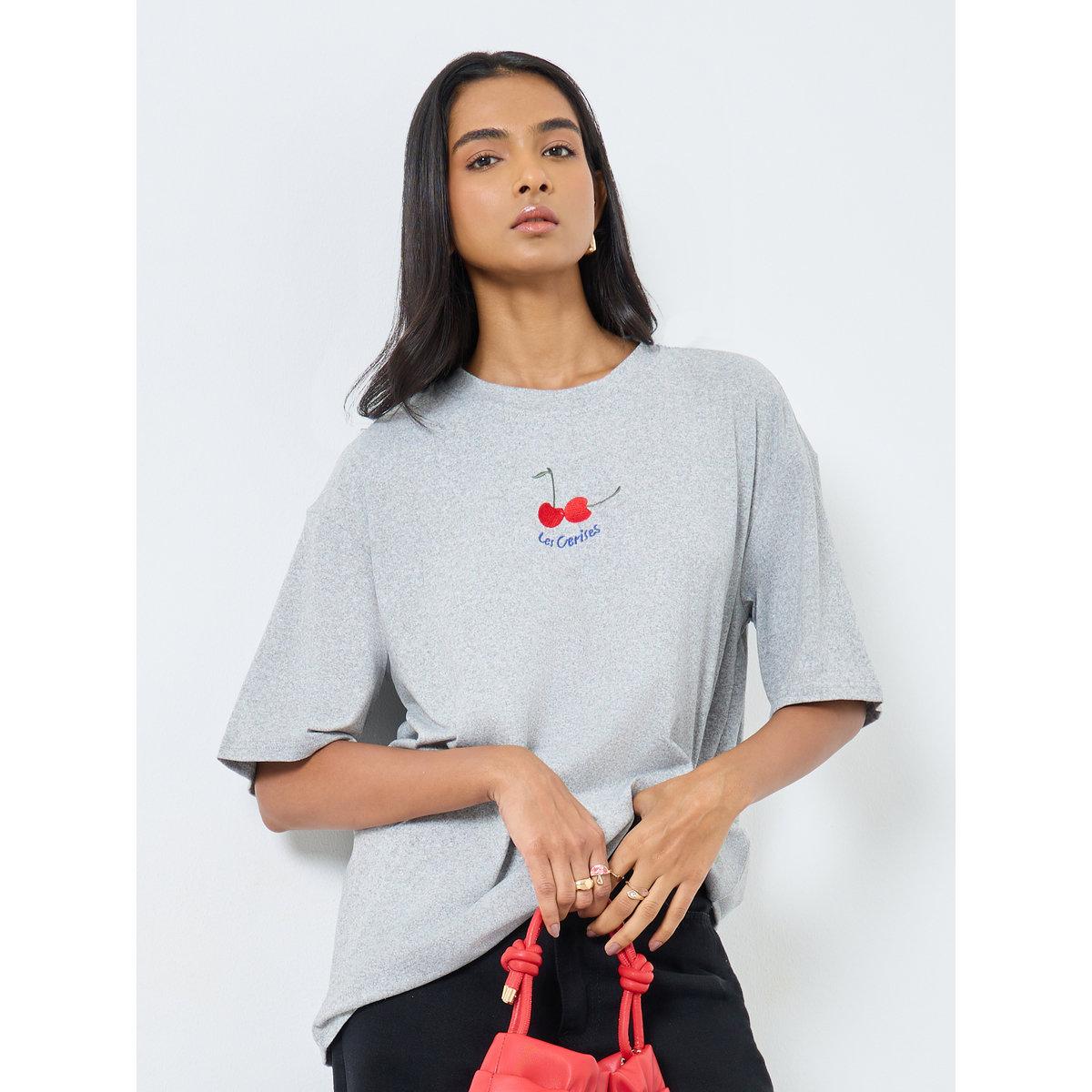 Styli Embroidered Short Sleeve Oversized T-Shirt-women-clothing-tshirts-image-1