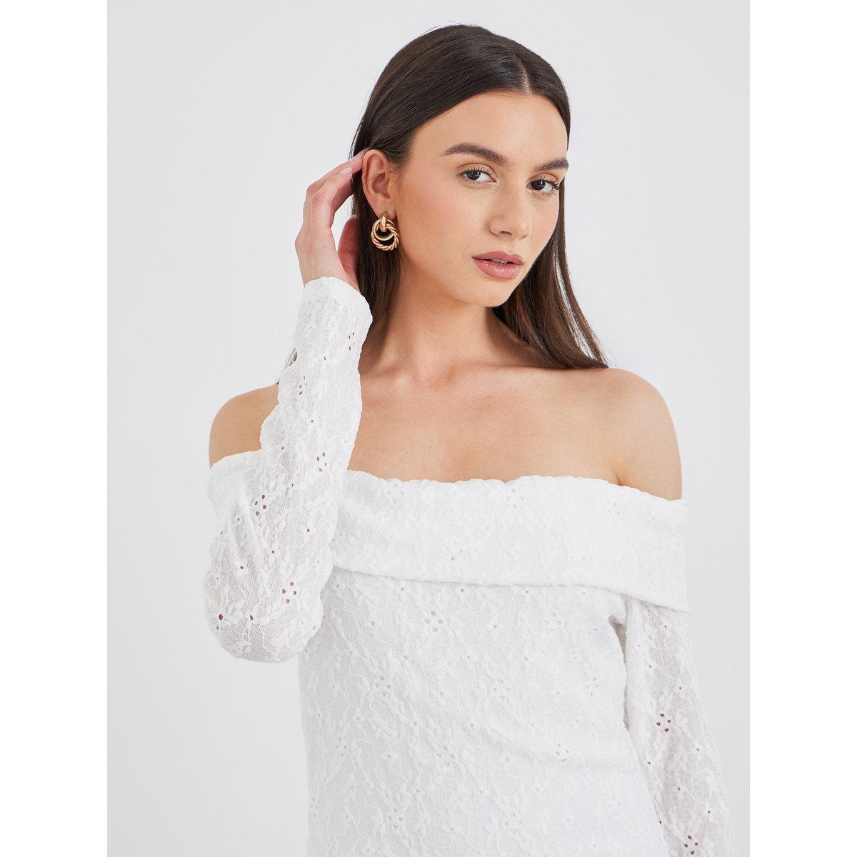 فستان طويل ضيق بنسيج شيفلي-women-clothing-dresses-image-4