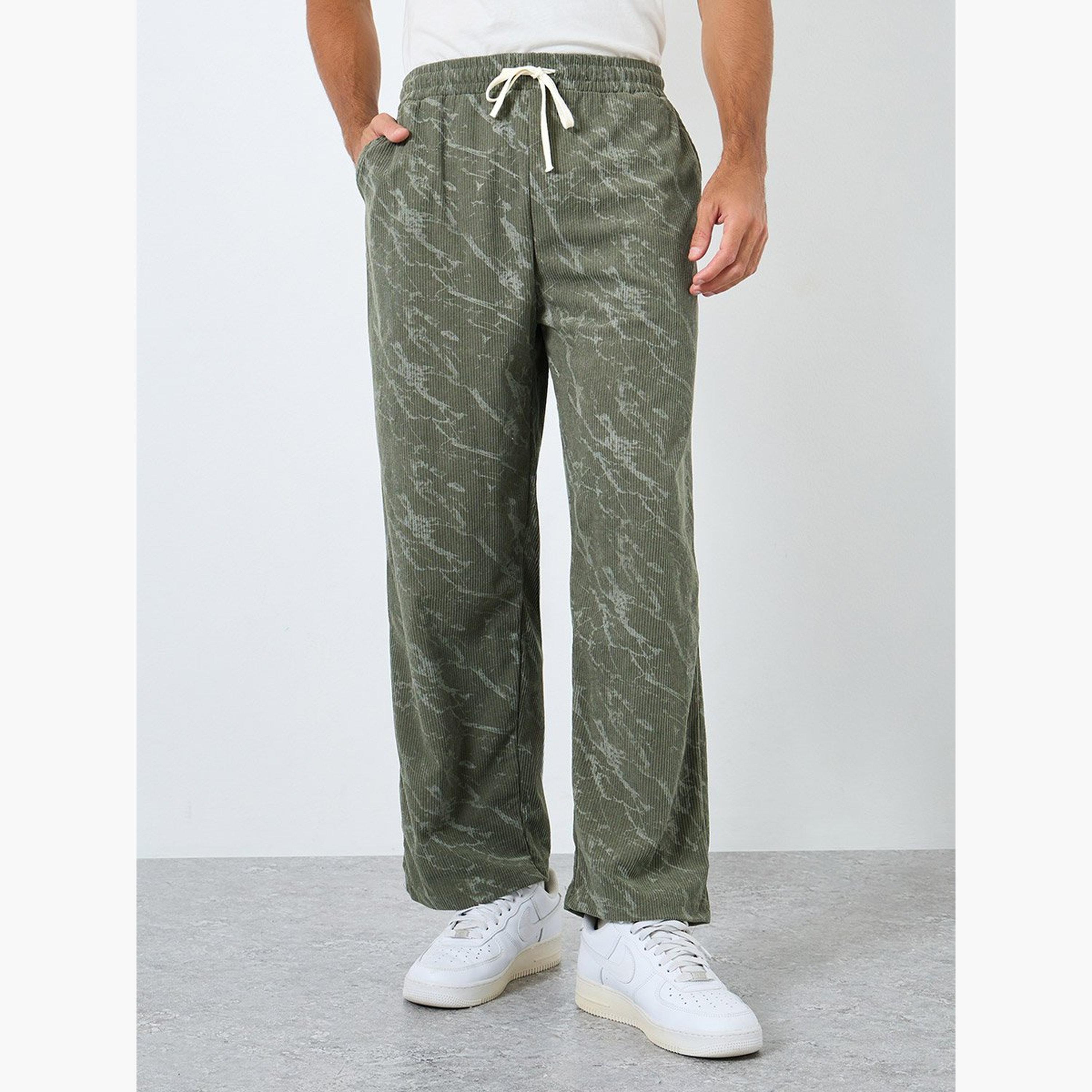 Styli Men Wide Leg Baggy Pants with Drawcord Waist-men-clothing-bottoms-joggers-image-1