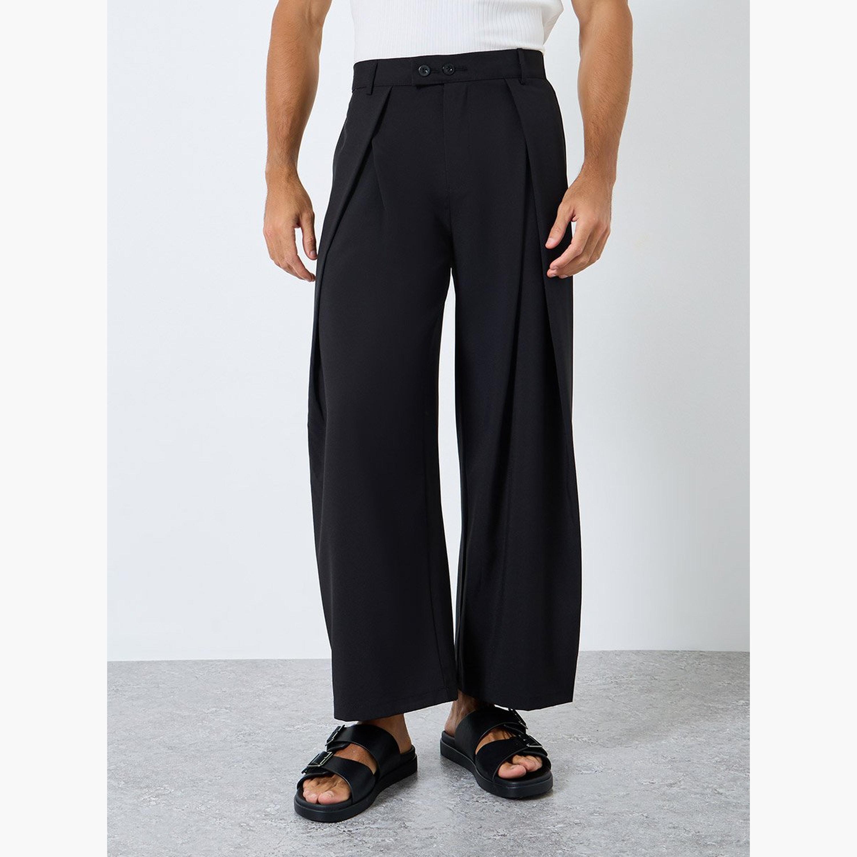 ستايلي - بنطال كوري للرجال واسع الساق-men-clothing-bottoms-trousersandchinos-trousers-image-1