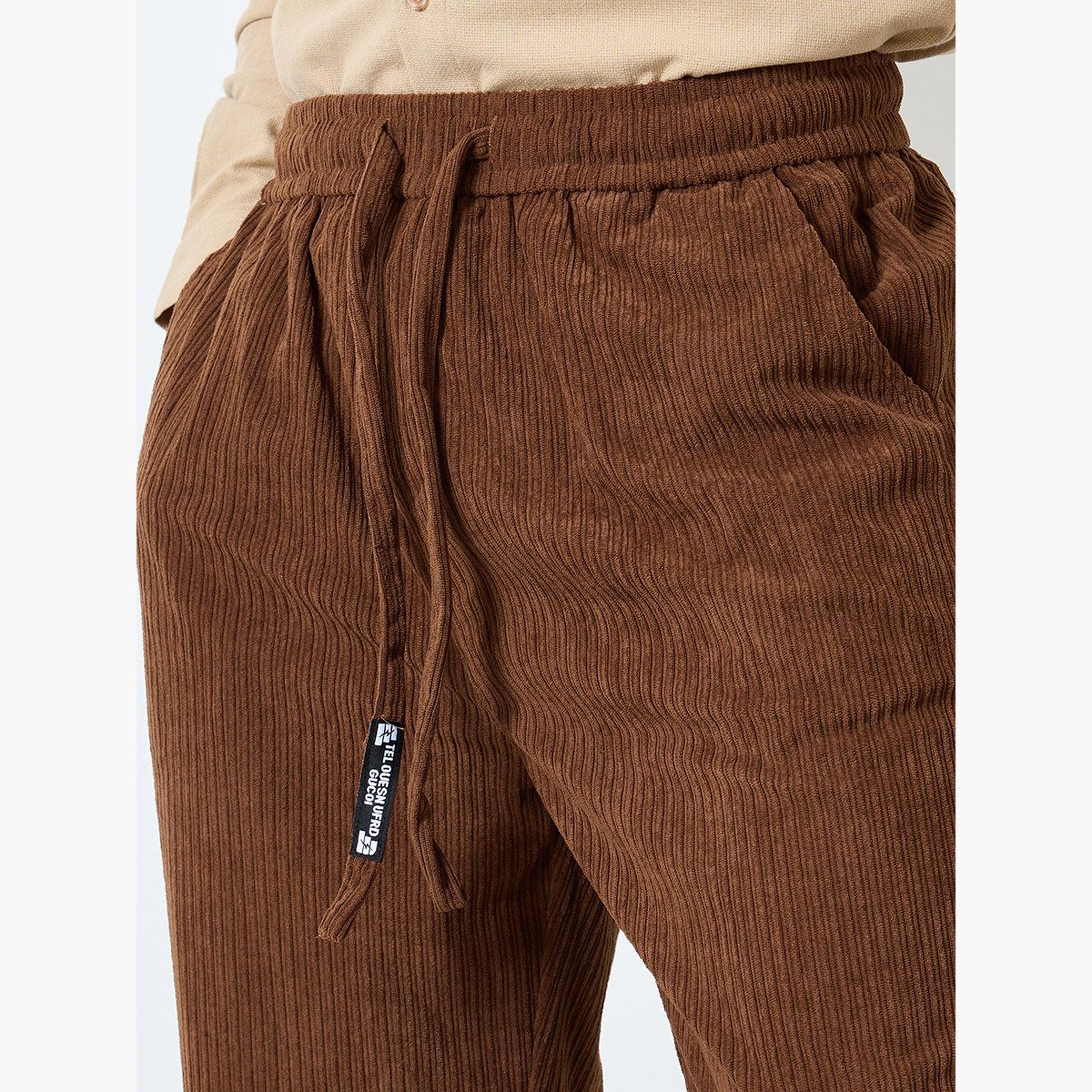 Styli Men Straight Fit Corduroy Pants-men-clothing-bottoms-trousersandchinos-trousers-image-3