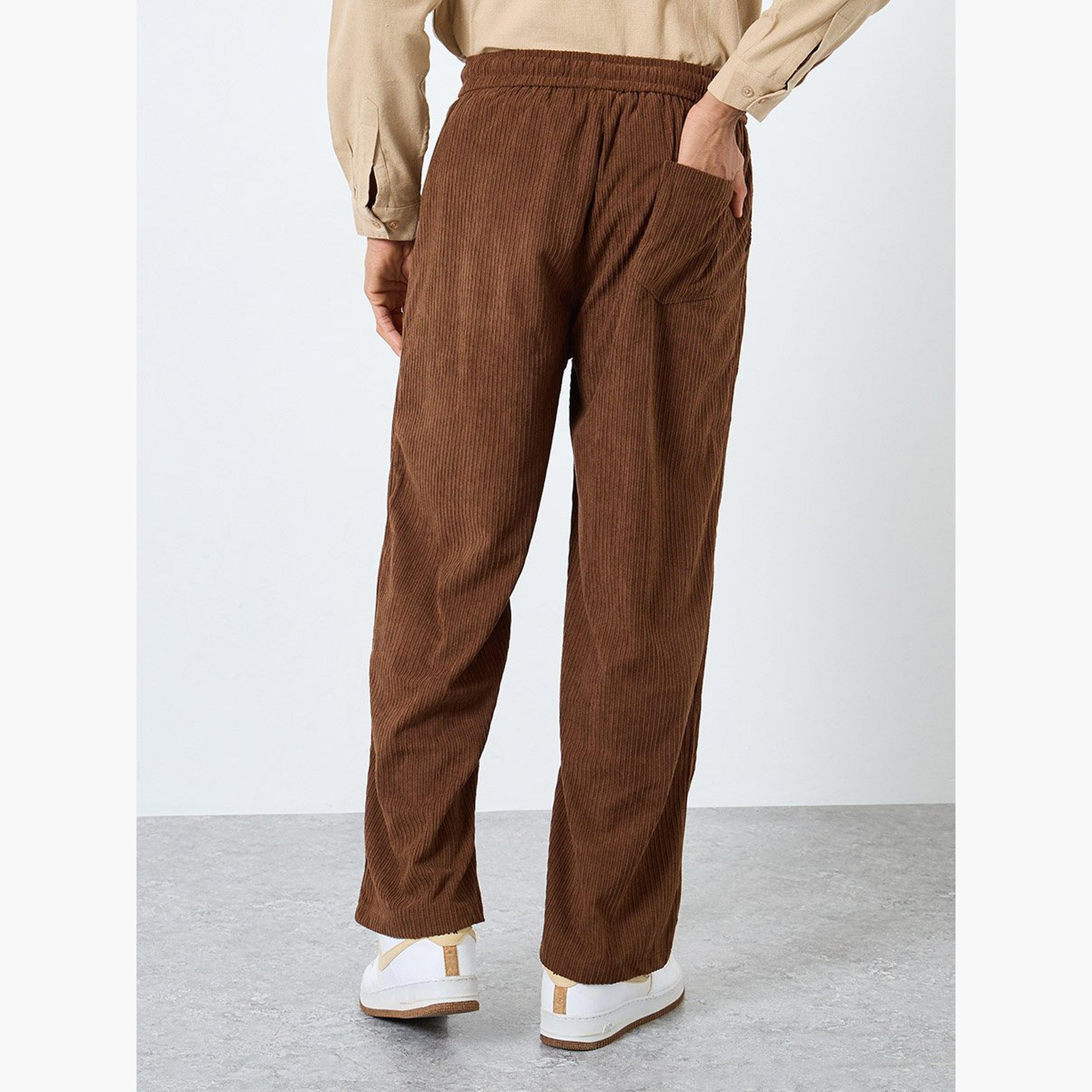 Styli Men Straight Fit Corduroy Pants-men-clothing-bottoms-trousersandchinos-trousers-image-4
