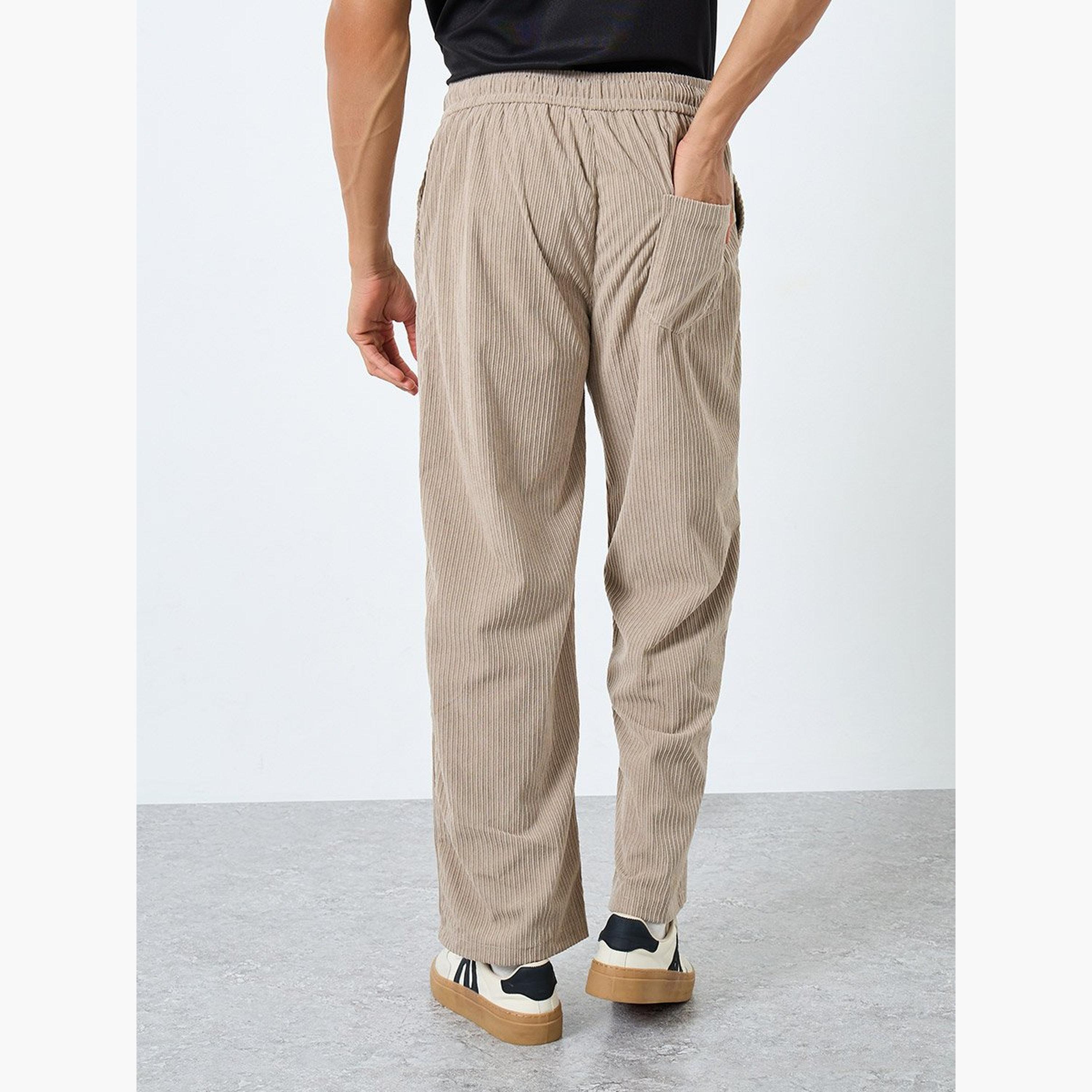 Styli Men Straight Fit Corduroy Pants-men-clothing-bottoms-joggers-image-4