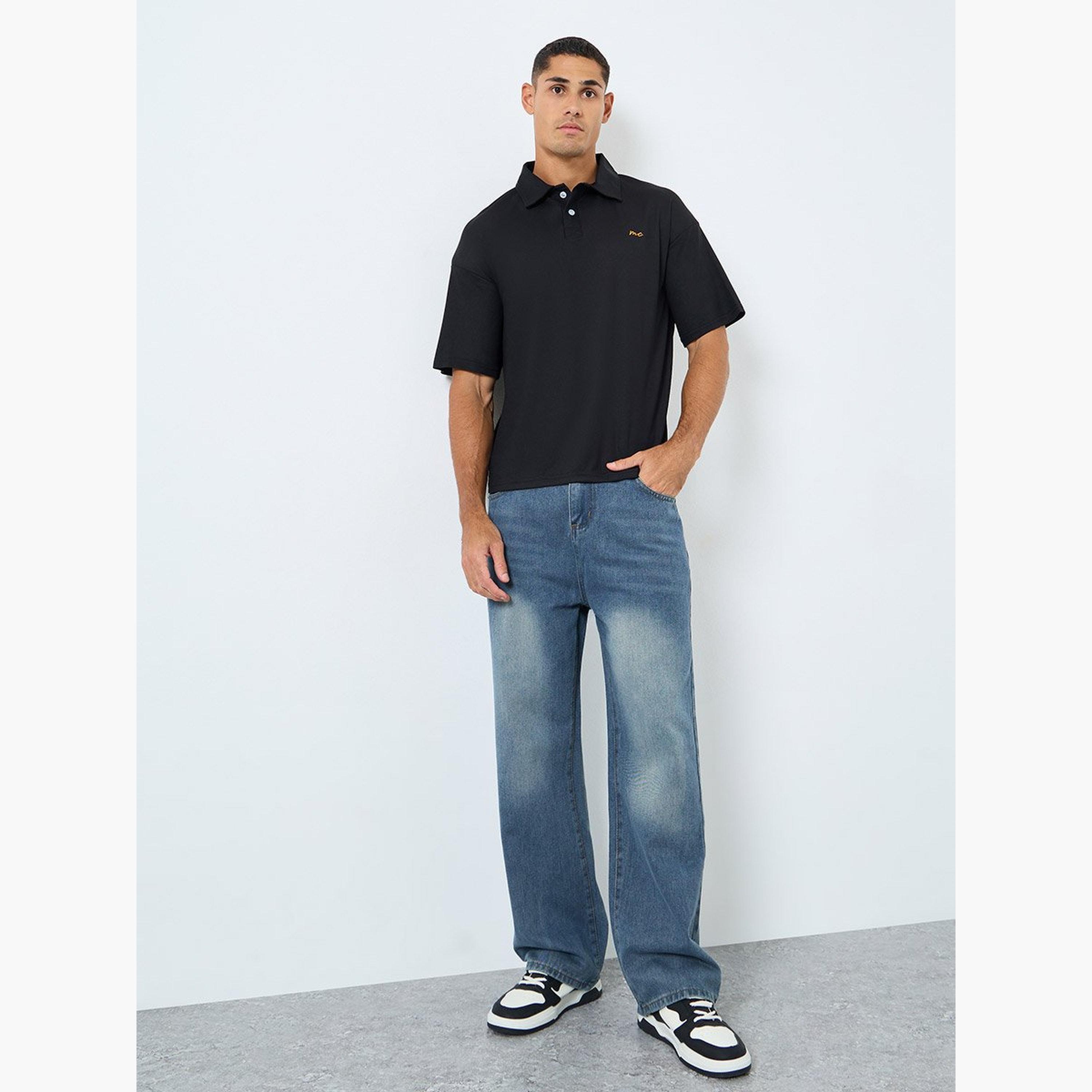 Styli Men Mid Rise Faded Straight Fit Jeans-men-clothing-bottoms-jeans-image-2