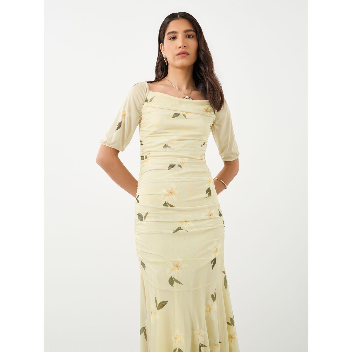 فستان طويل بطبعة زهور مع أكمام قصيرة-women-clothing-dresses-image-3