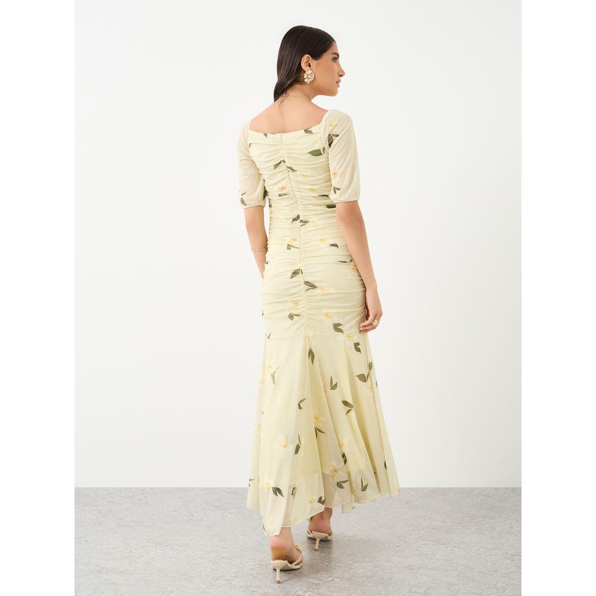 فستان طويل بطبعة زهور مع أكمام قصيرة-women-clothing-dresses-image-5