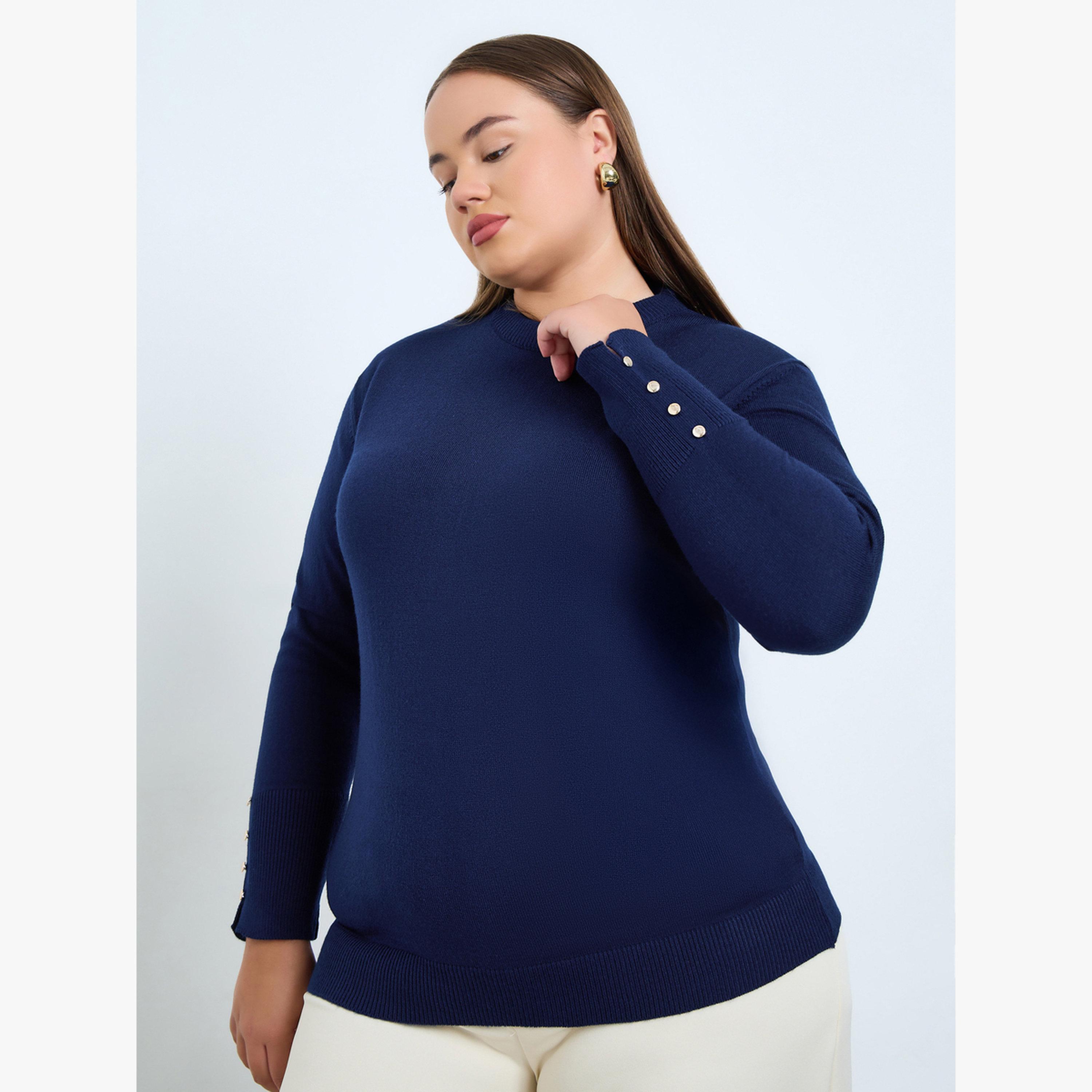 سويتر محبوك قصة ضيقة-women-clothing-cardigansandjumpers-jumpers-image-1