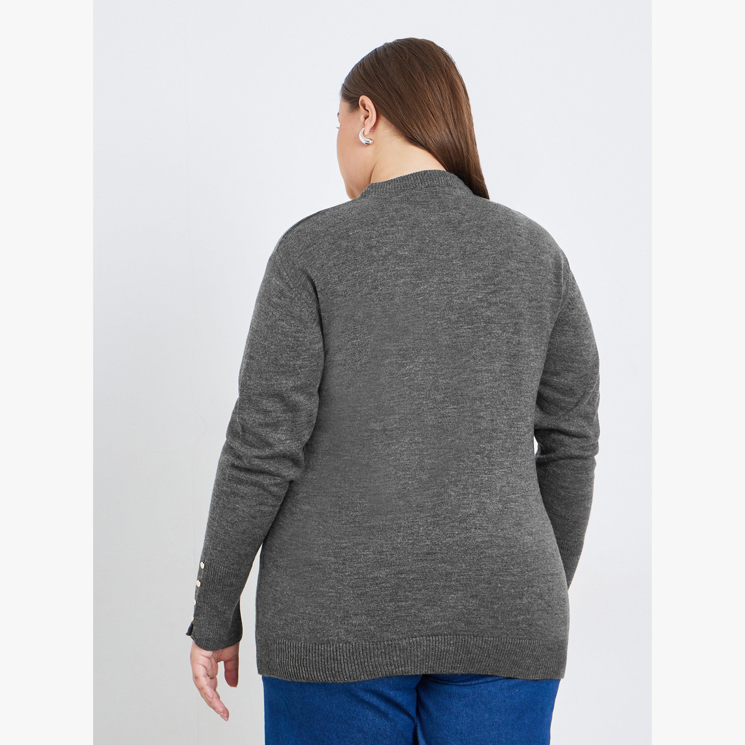 Styli Women Plus Size Slim Fit Knit Sweater-women-clothing-cardigansandjumpers-jumpers-image-5