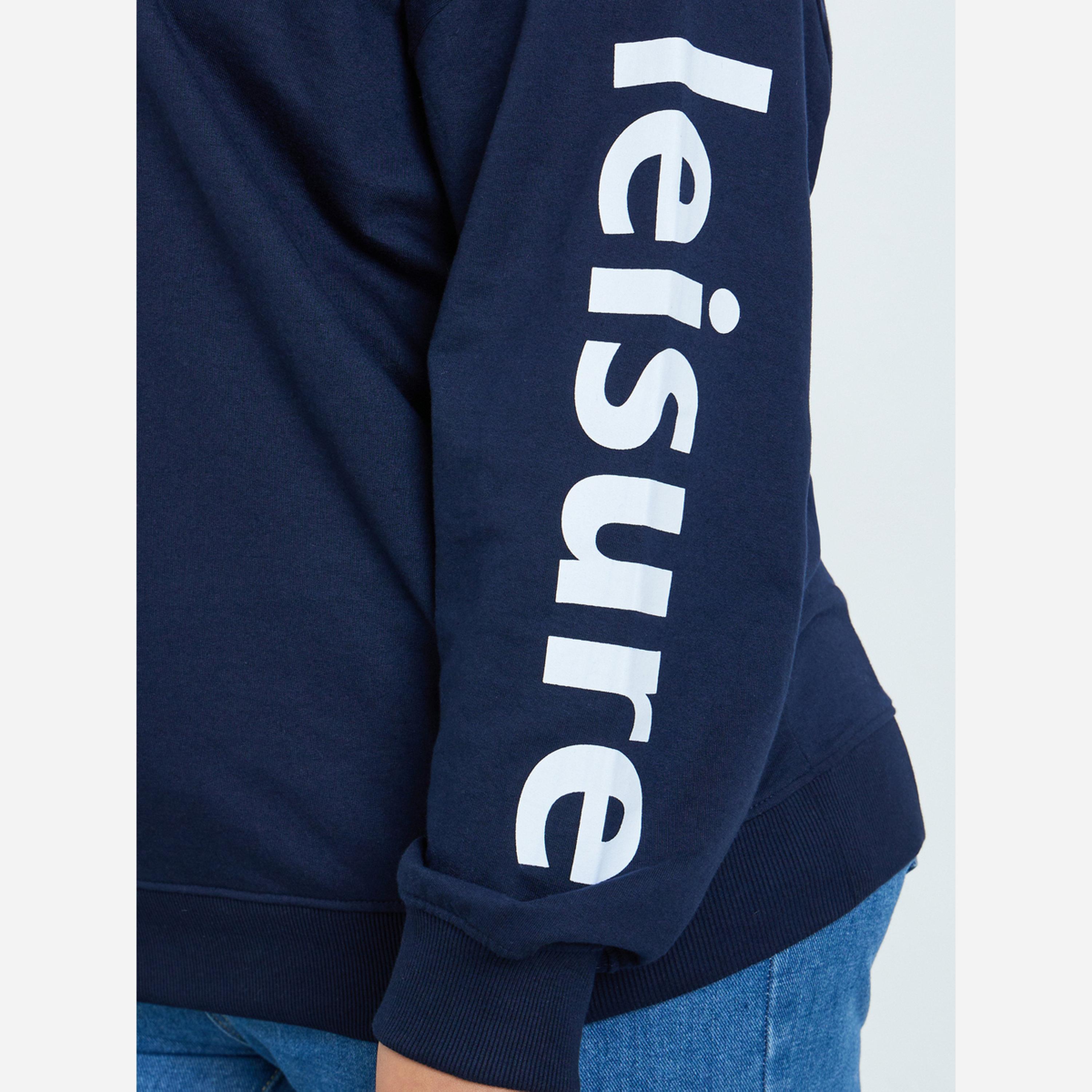 Styli Plus Size Regular Fit Longline Slogan Hoodie-women-winterwear-hoodiesandsweatshirts-hoodies-image-4
