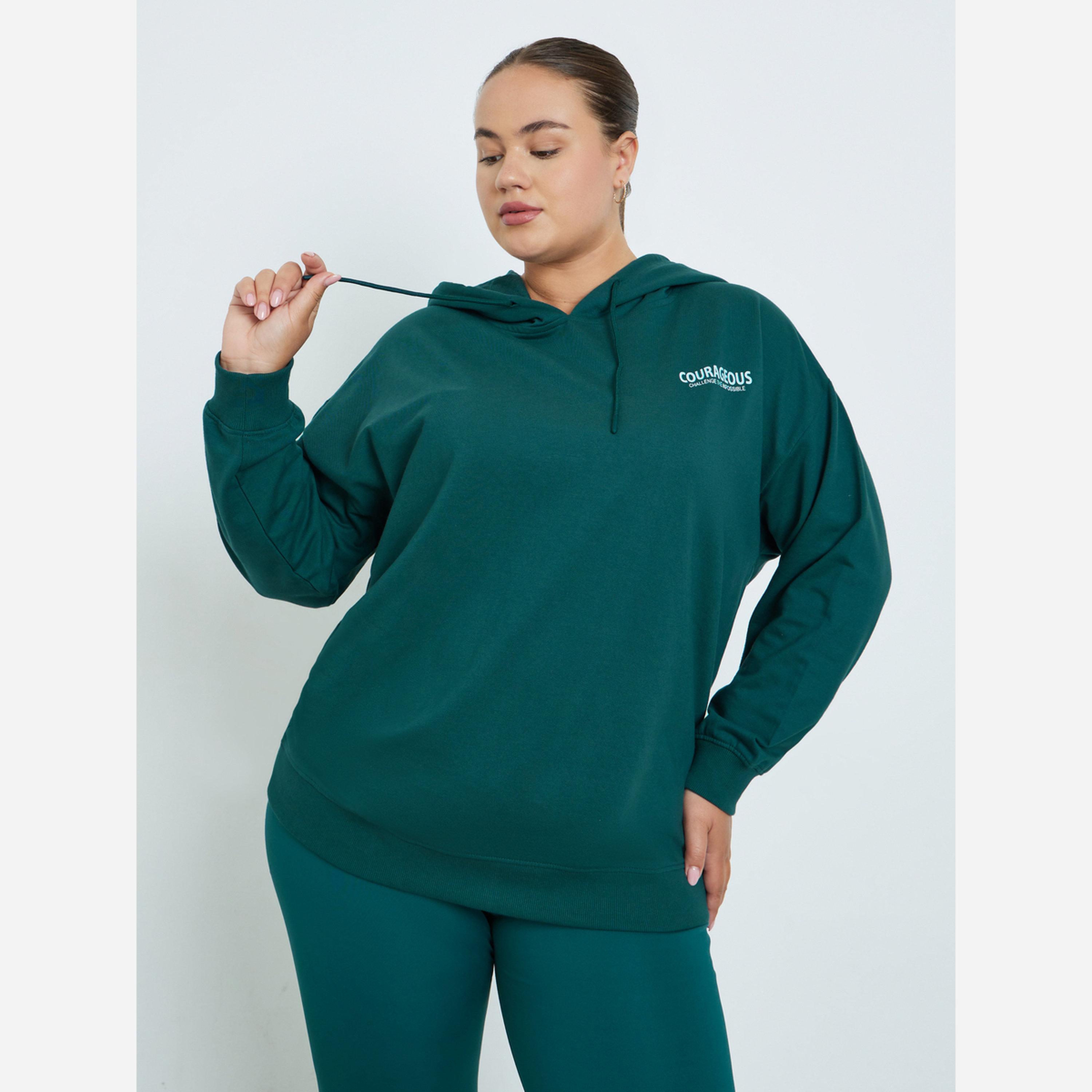 Styli Plus Size Regular Fit Longline Slogan Hoodie-women-winterwear-hoodiesandsweatshirts-hoodies-image-1