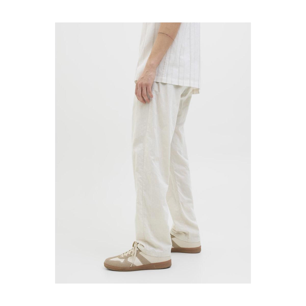 Jack & Jones Mid Rise Regular Fit Linen Blend Pants-men-clothing-bottoms-trousersandchinos-trousers-image-2