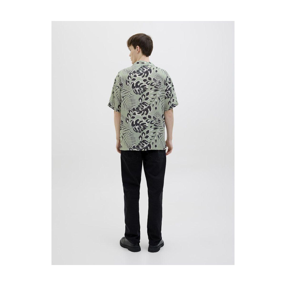 REBEL Printed Resort Collar Short Sleeve Shirt-men-clothing-shirts-image-3