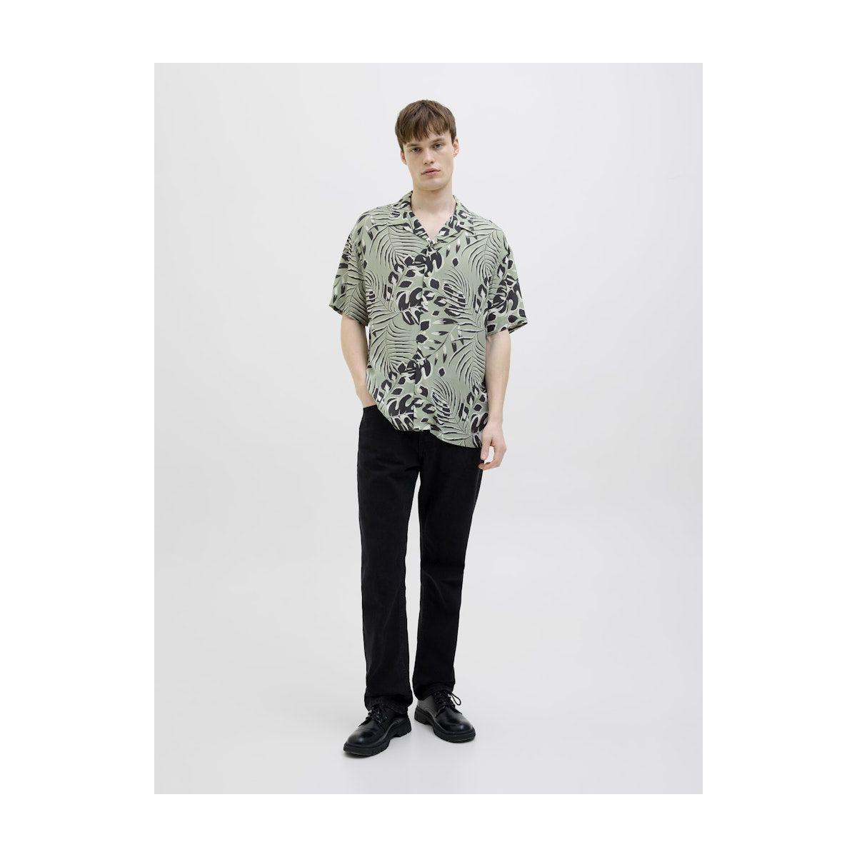 REBEL Printed Resort Collar Short Sleeve Shirt-men-clothing-shirts-image-4