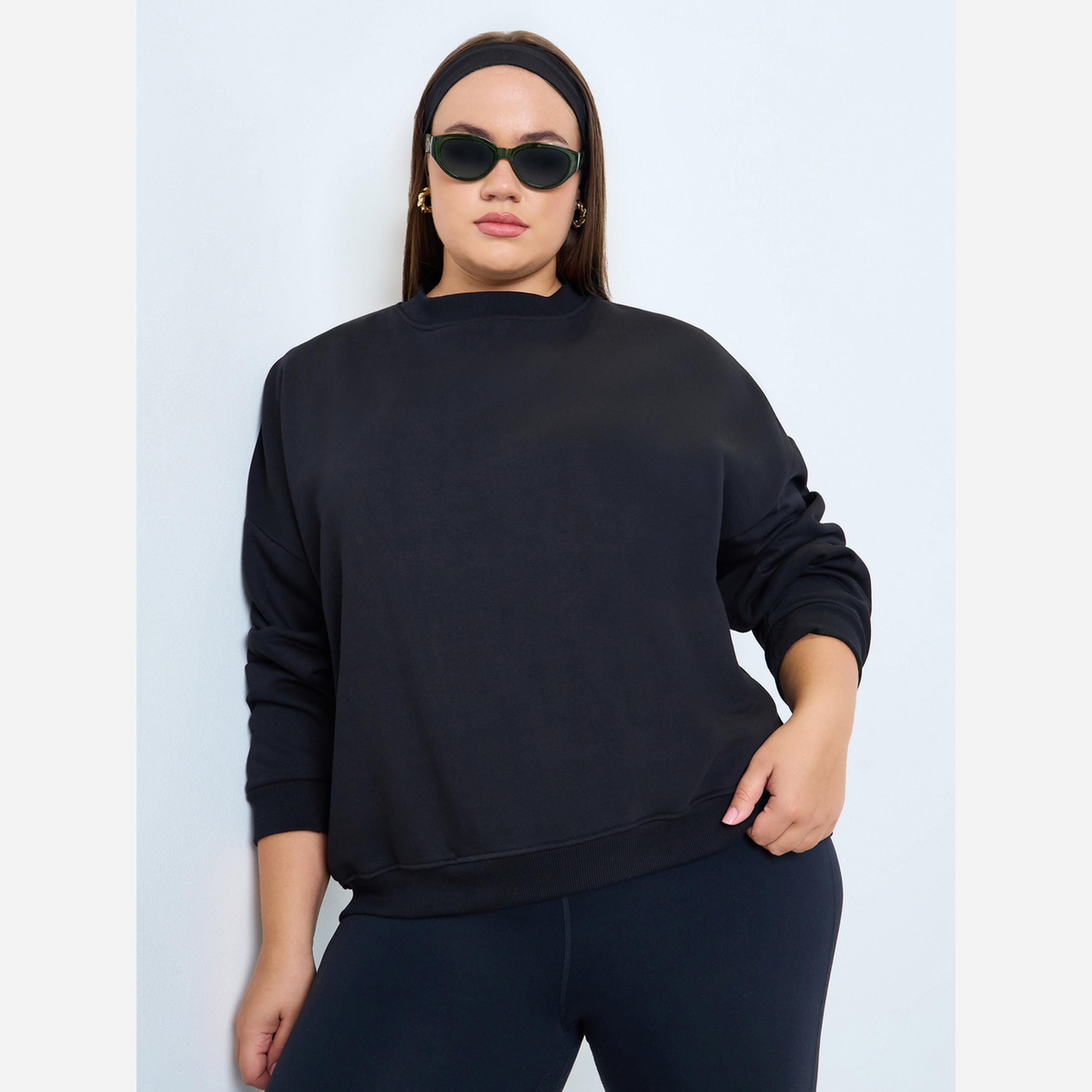 ستايلي - سويت شيرت قطن مقاس واسع-women-winterwear-hoodiesandsweatshirts-sweatshirts-image-4