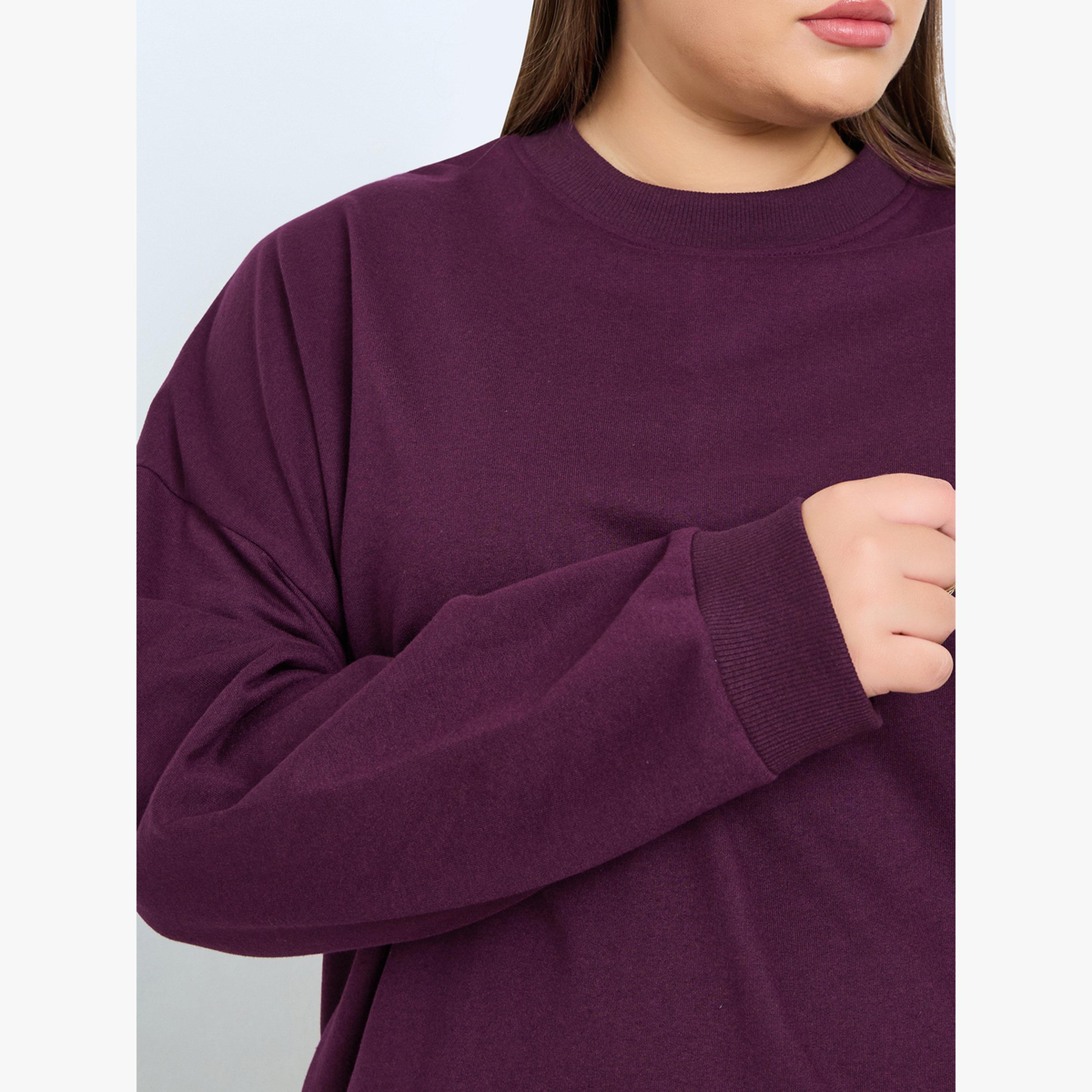 Styli Plus Size Regular Fit Cotton Blend Sweatshirt-women-clothing-hoodiesandsweatshirts-sweatshirts-image-3