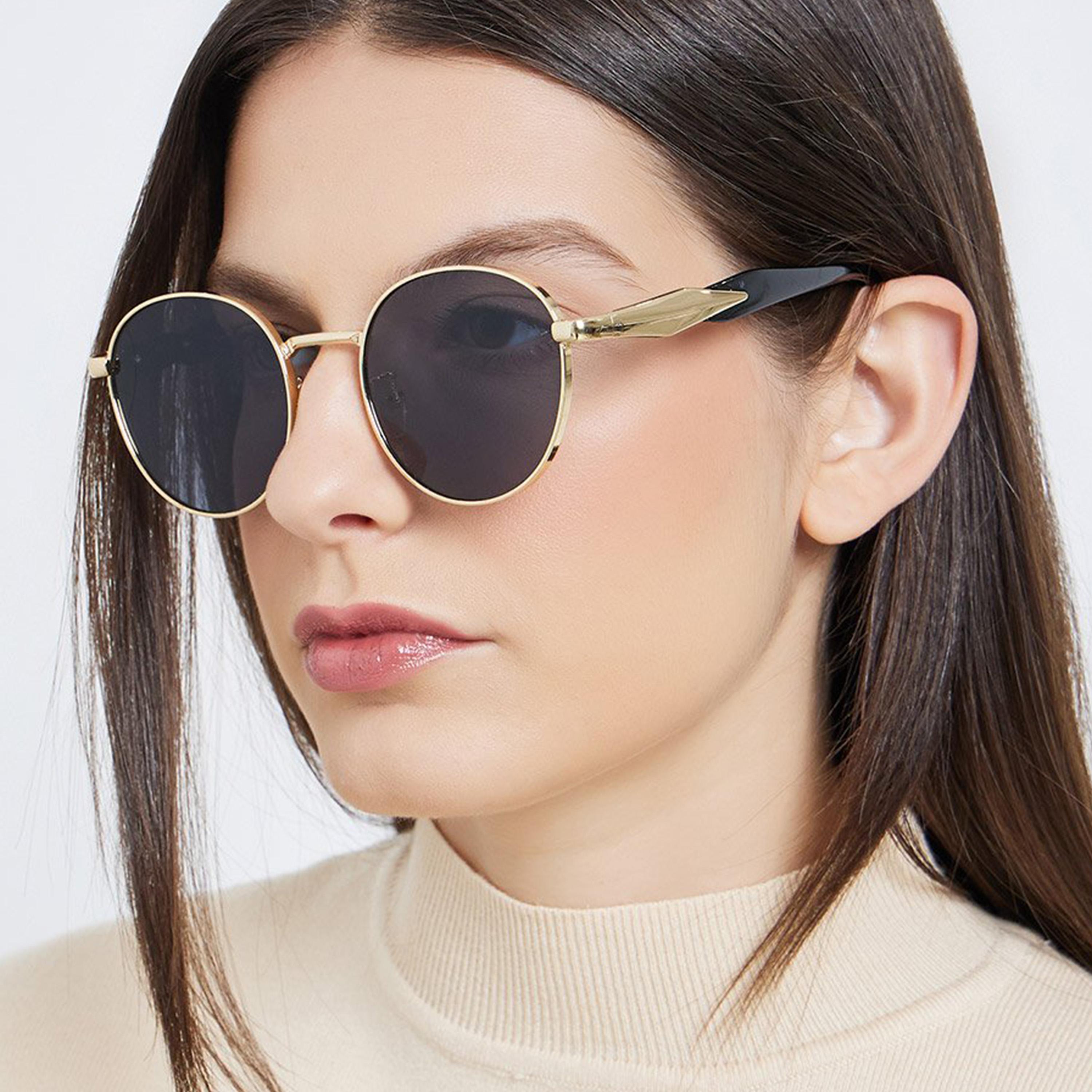 ستايلي - نظارة شمسية للنساء دائرية مع وسادة أنف-women-sunglasses-image-2