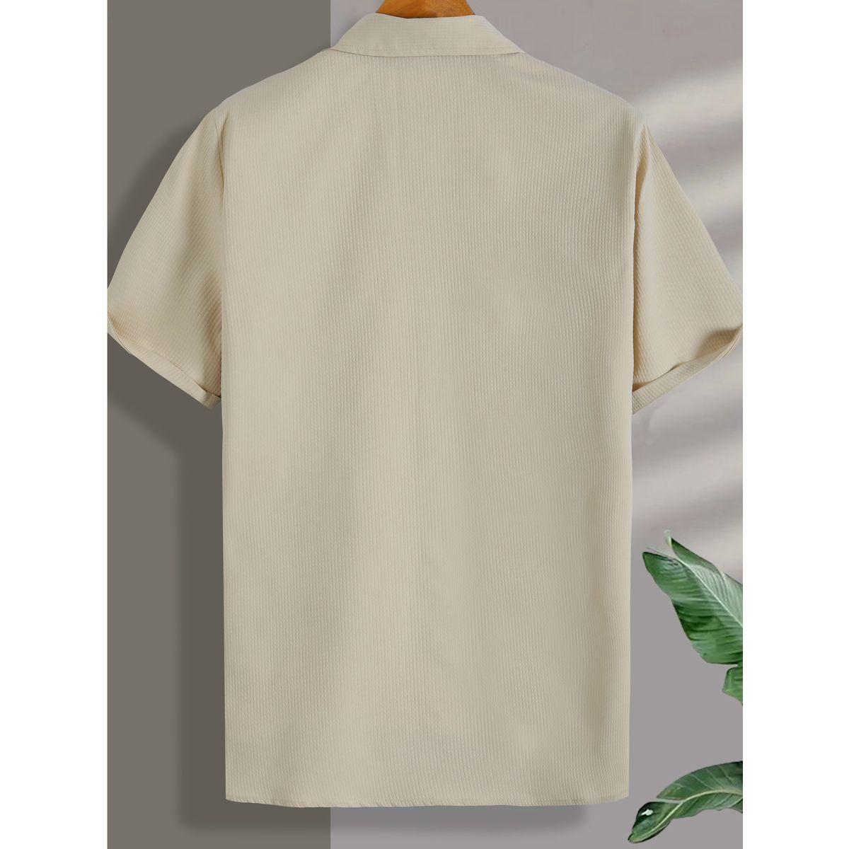 Styli Textured Regular Fit Shirt with Flap Pocket-men-clothing-shirts-image-2