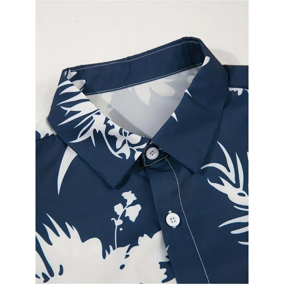 Styli Graphic Print Button Up Shirt and Pants Co-Ords-men-clothing-coordsets-image-3