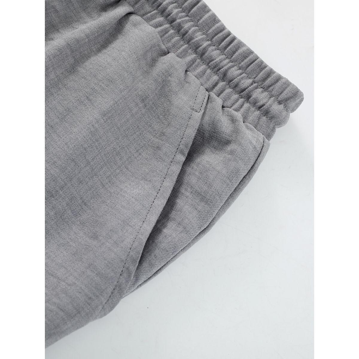 Styli Men Grey Solid Pocket Detail Shirt and Pants Co-Ords-men-clothing-coordsets-image-7
