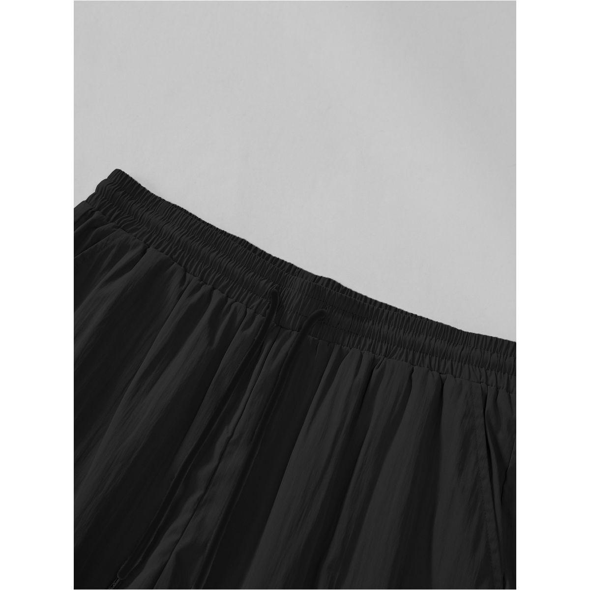 طقم منسق من شورت وقميص سادة بتفاصيل جيب-men-clothing-coordsets-image-5