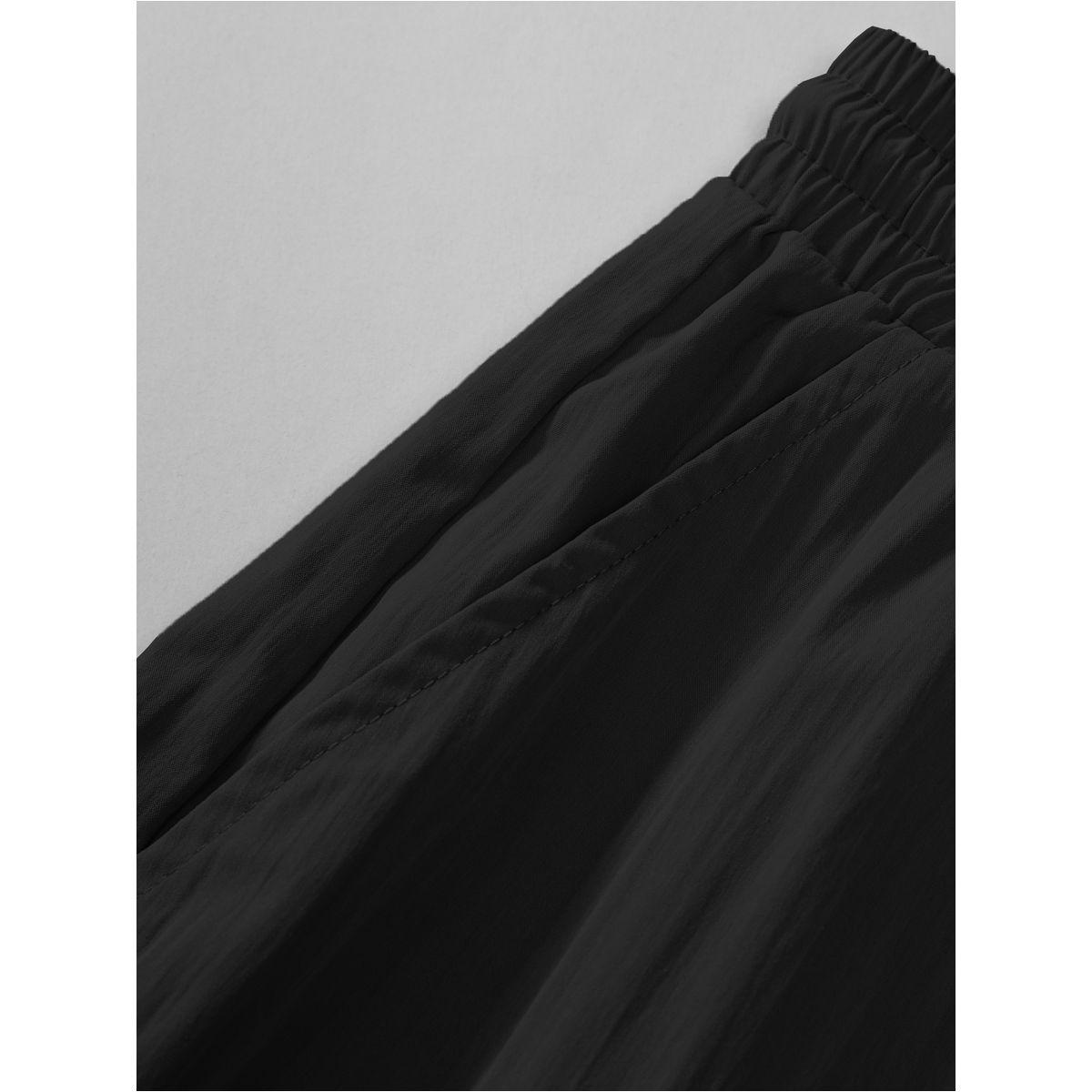 طقم منسق من شورت وقميص سادة بتفاصيل جيب-men-clothing-coordsets-image-6