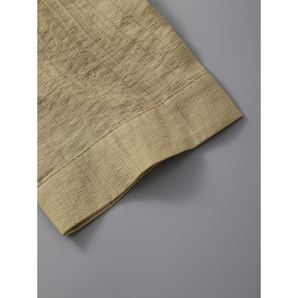 Styli Men Beige Textured Drawstring Front T-Shirt-men-clothing-tshirtsandpolos-tshirts-image-4